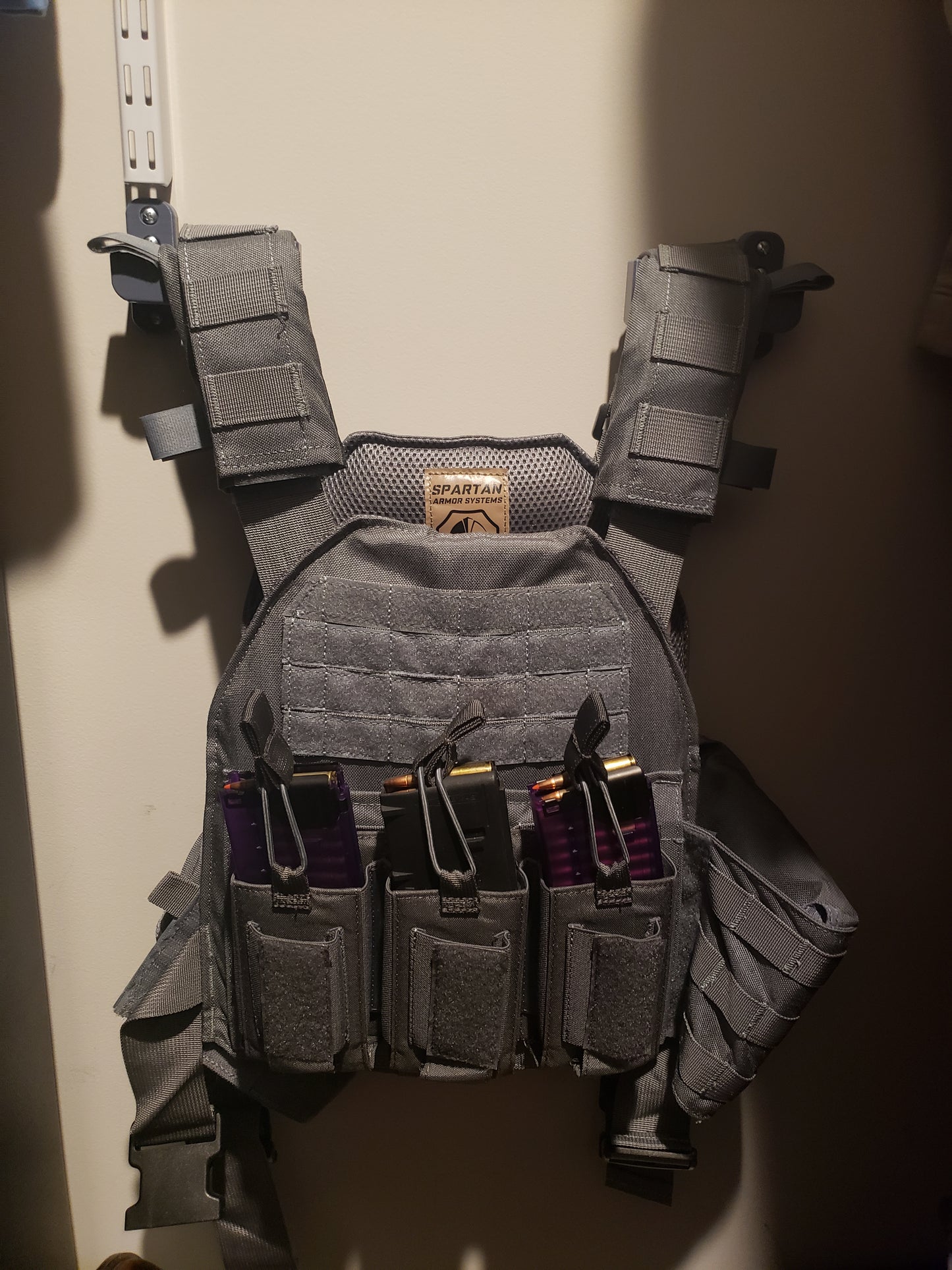 Plate Carrier / Body Armor Mount - Wall | Gear Holder Storage Rack