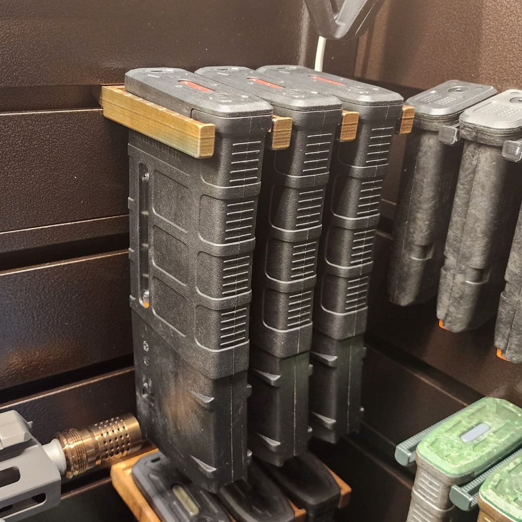 Mount for AR 10 308/762 Pmag Mags - Slatwall | Magazine Holder Storage Rack