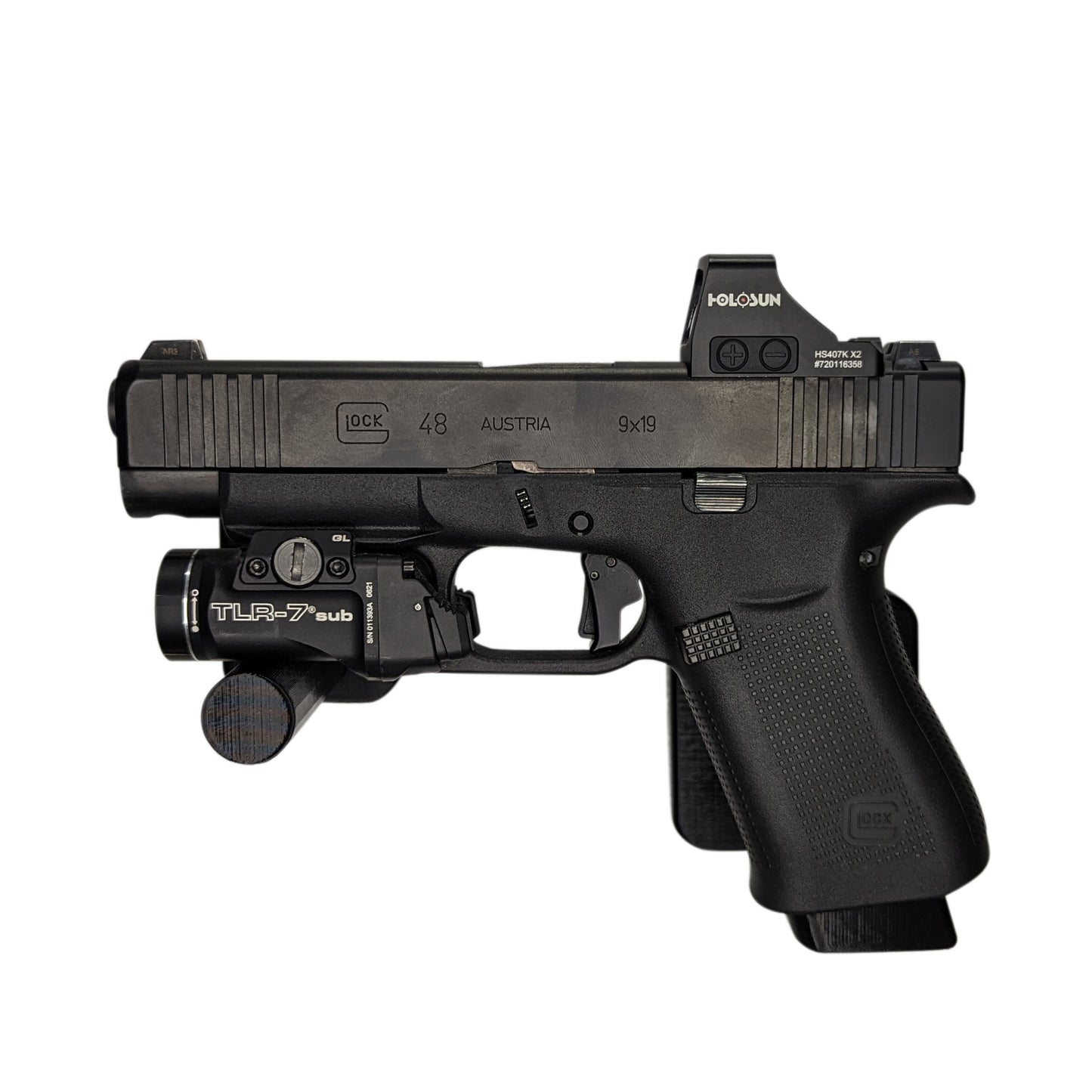 Magwell Mount for Glock 43X / 48 - Magnet | Handgun Holder Storage Rack