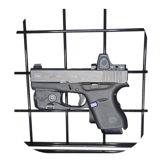 Magwell Mount for Glock 43 - Gridwall | Handgun Holder Storage Rack