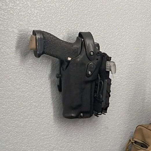 Slip-On Mount for Safariland QLS - Wall | Handgun Holder Storage Rack
