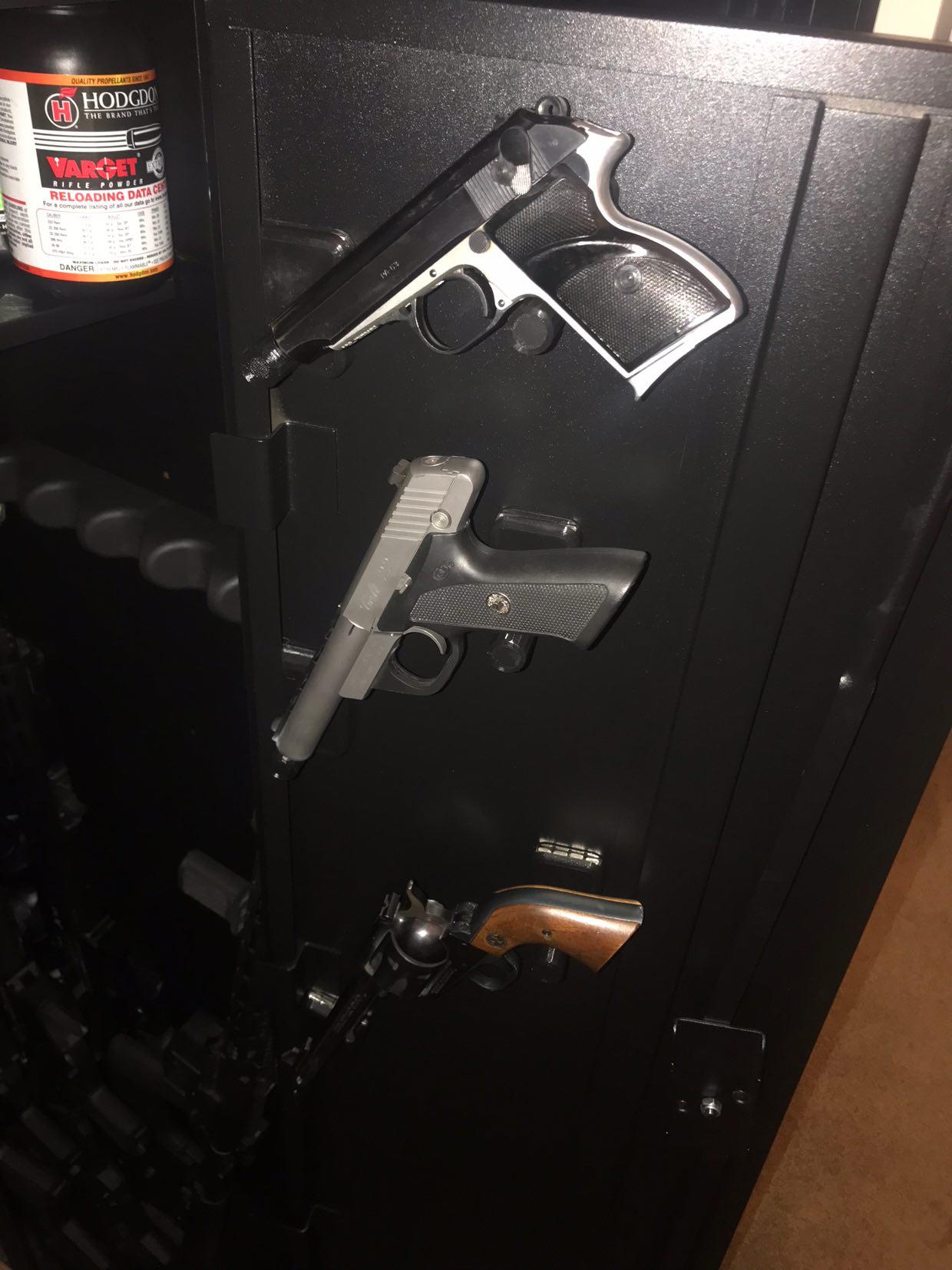 Universal Pistol / Silencer Mount - Magnetic | Handgun Holder Storage Rack