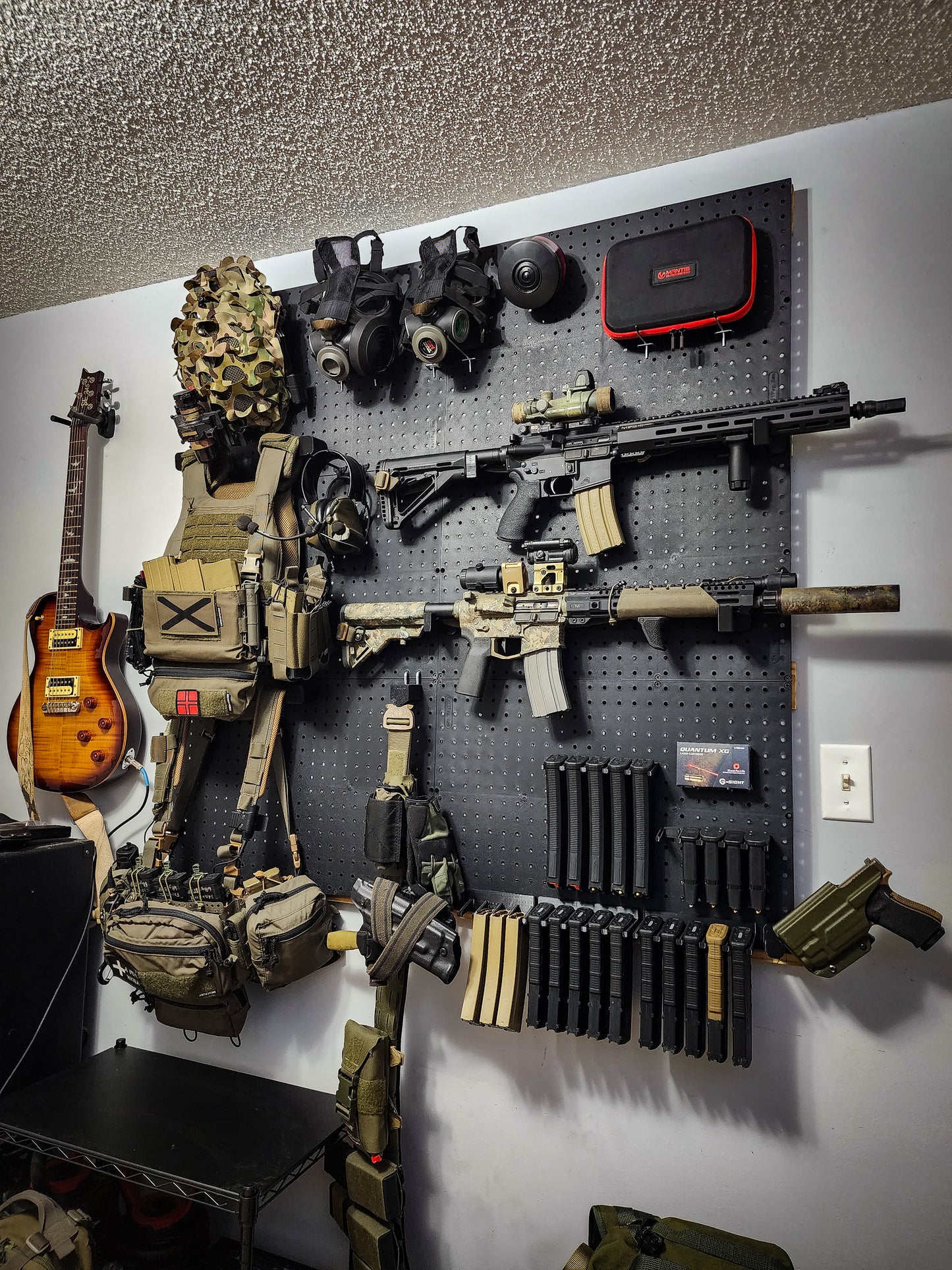 Mount for AR 15 Pmag / TMAG Mags - Pegboard / IKEA Skadis / Wall Control / Vaultek | Magazine Holder Storage Rack