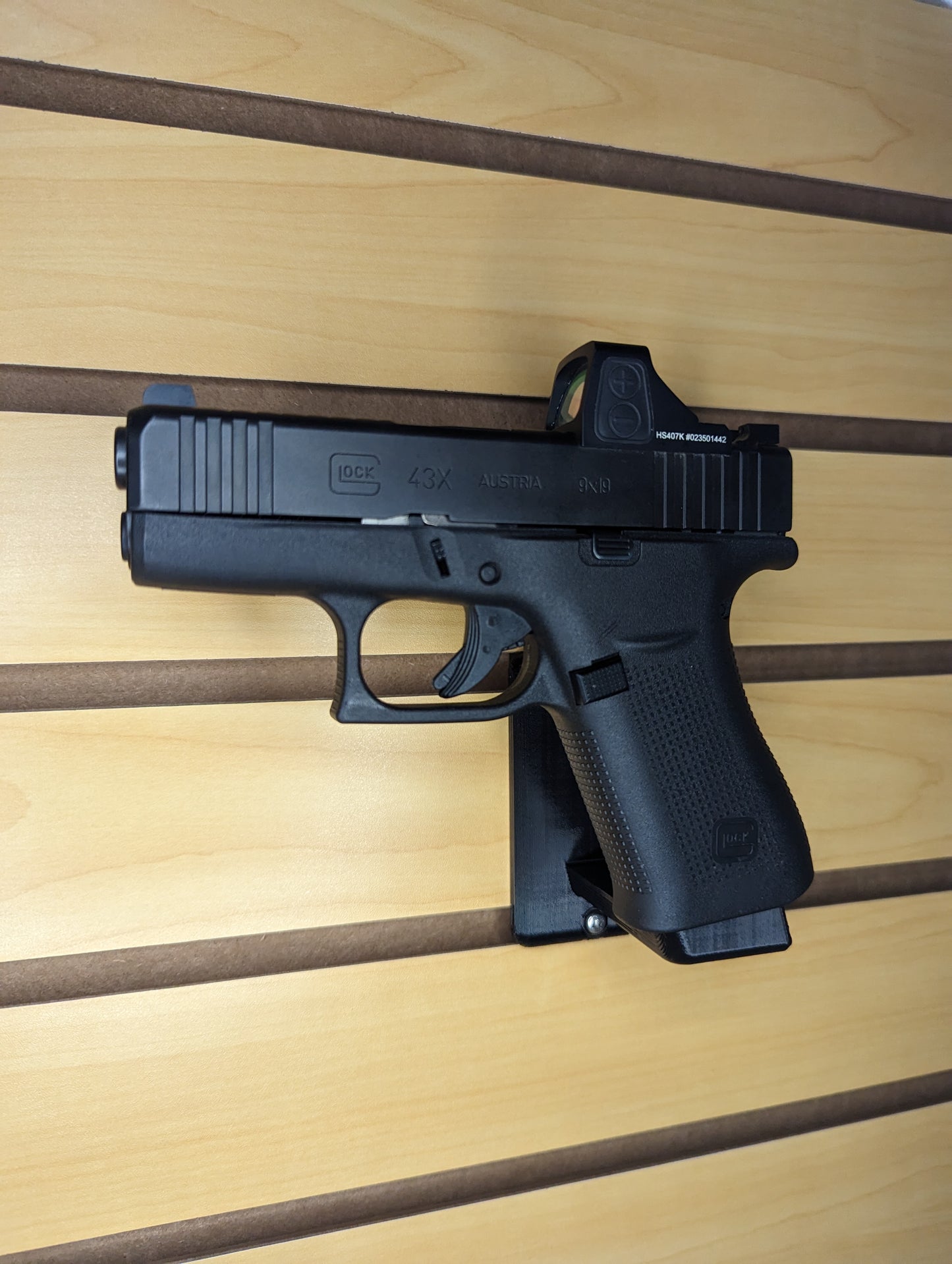 Magwell Mount for Glock 43X / 48 - Slatwall | Handgun Holder Storage Rack