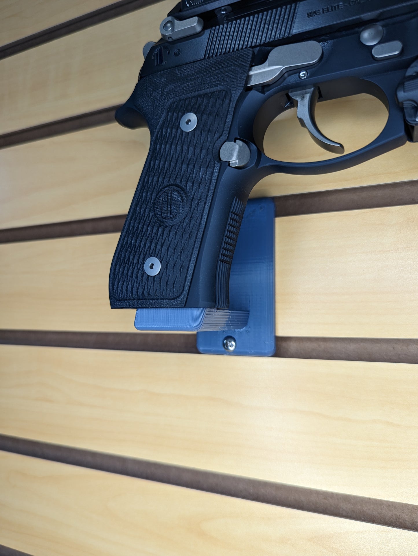 Magwell Mount for Beretta M9 / 92 - Slatwall | Handgun Holder Storage Rack