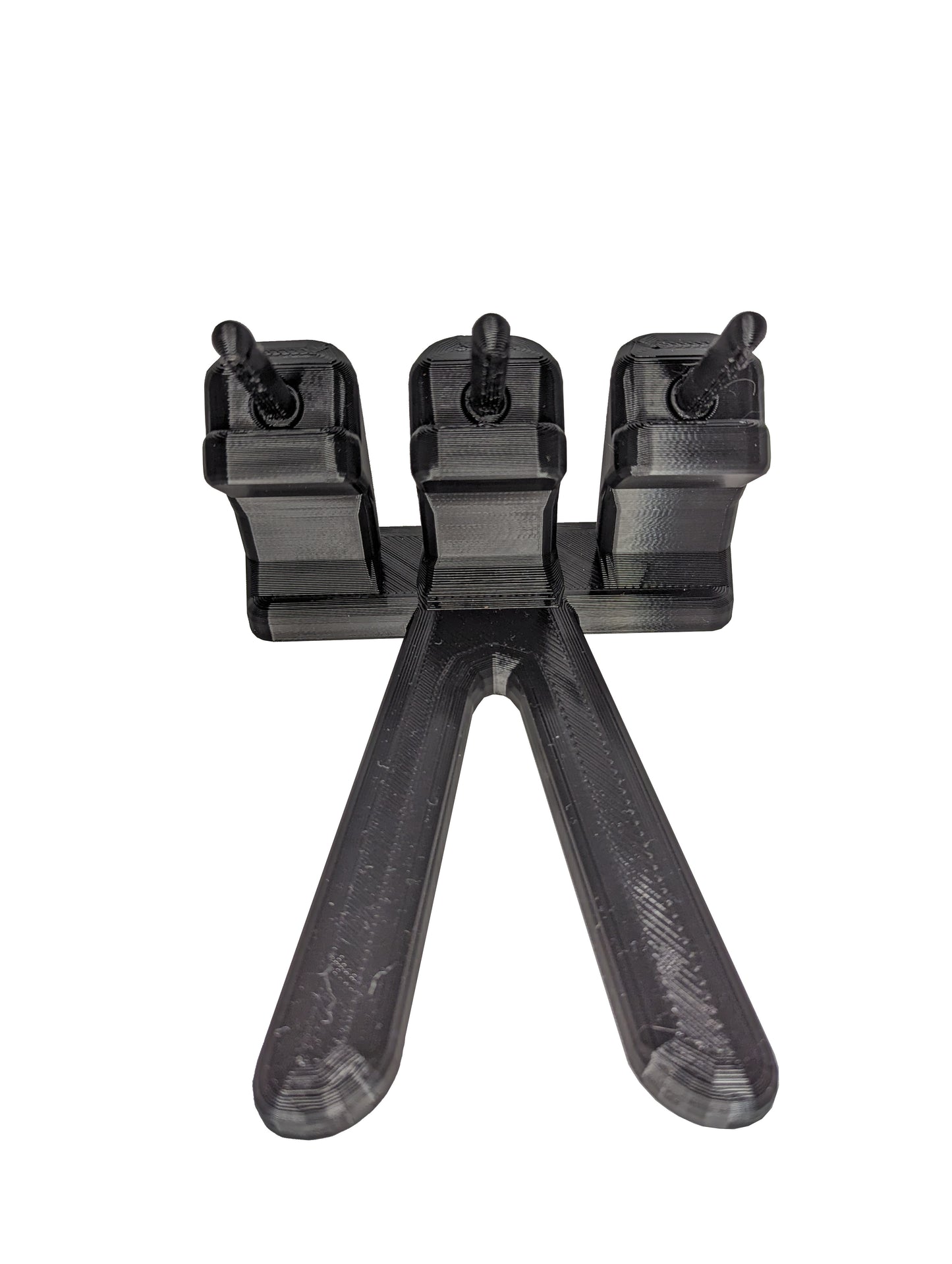 Triple Pistol and Silencer Stand / 3 Gun Mount | Handgun Holder Storage Rack