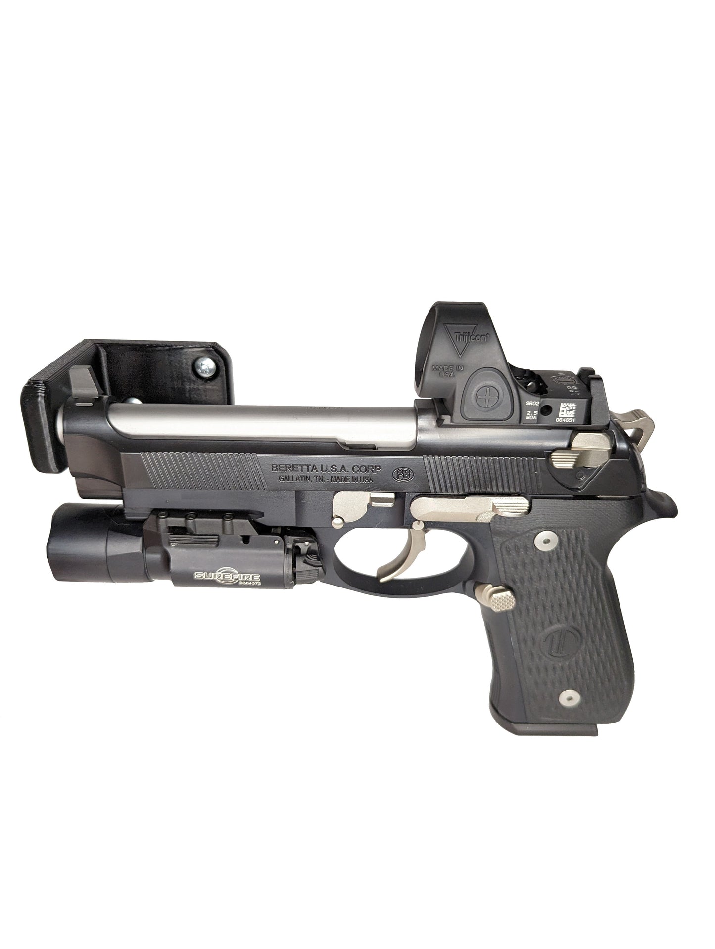 Universal Pistol / Silencer Mount - Wall | Handgun Holder Storage Rack