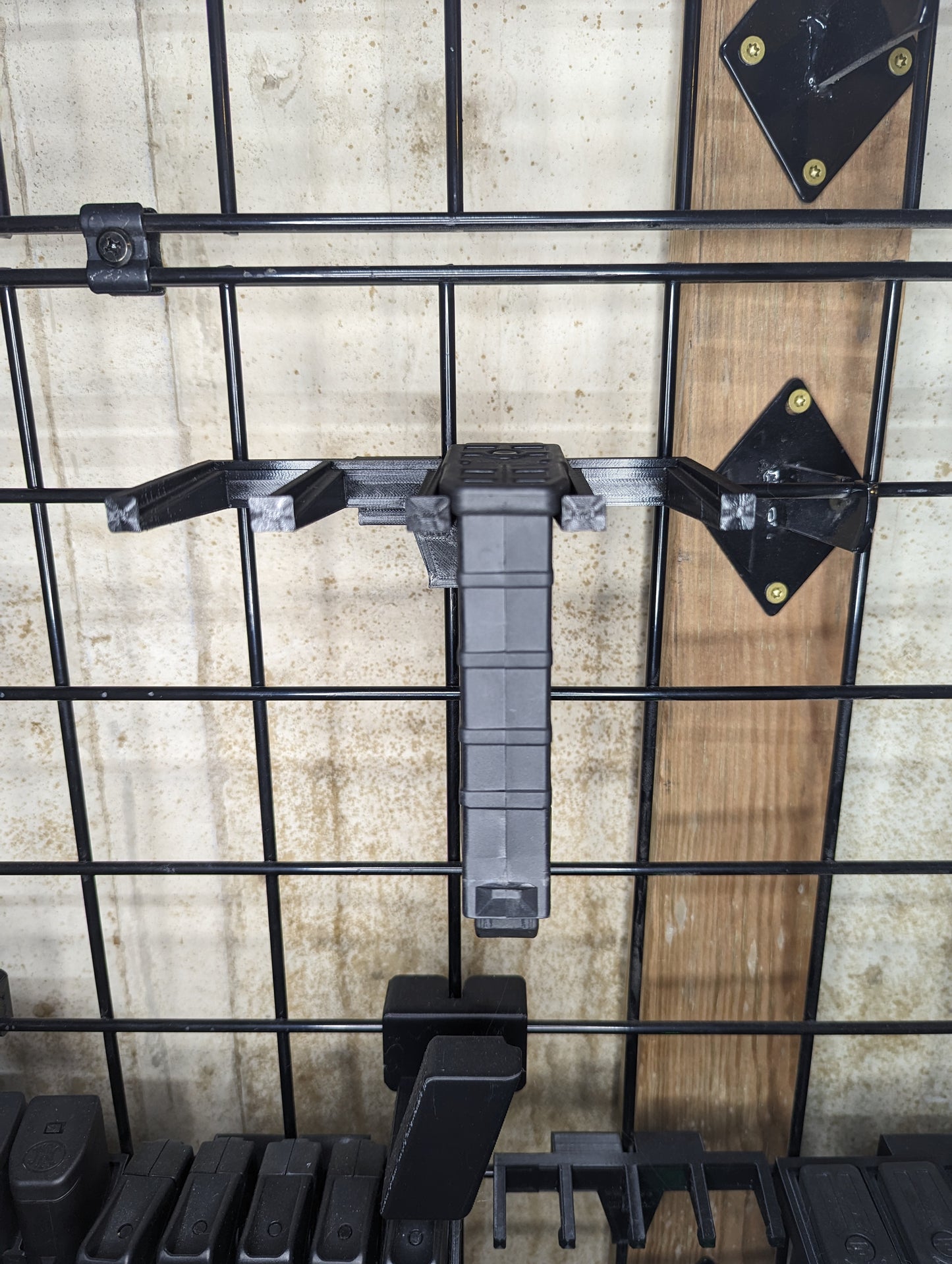 Mount for Saiga-12 / JTS M12 Mags - Gridwall | Magazine Holder Storage Rack