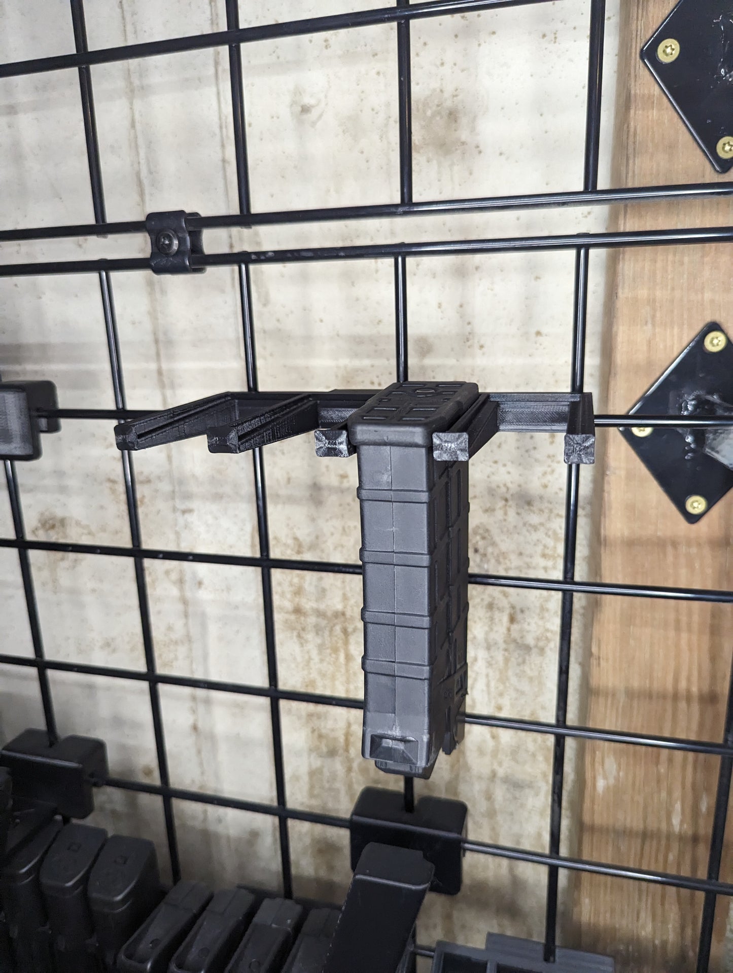 Mount for Saiga-12 / JTS M12 Mags - Gridwall | Magazine Holder Storage Rack