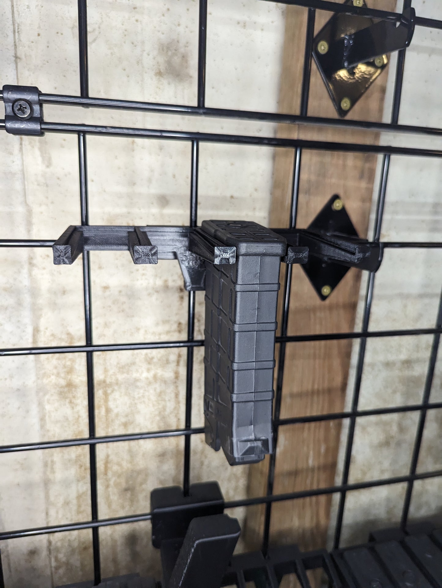 Mount for Saiga-12 / JTS M12 Mags - Gridwall | Magazine Holder Storage Rack
