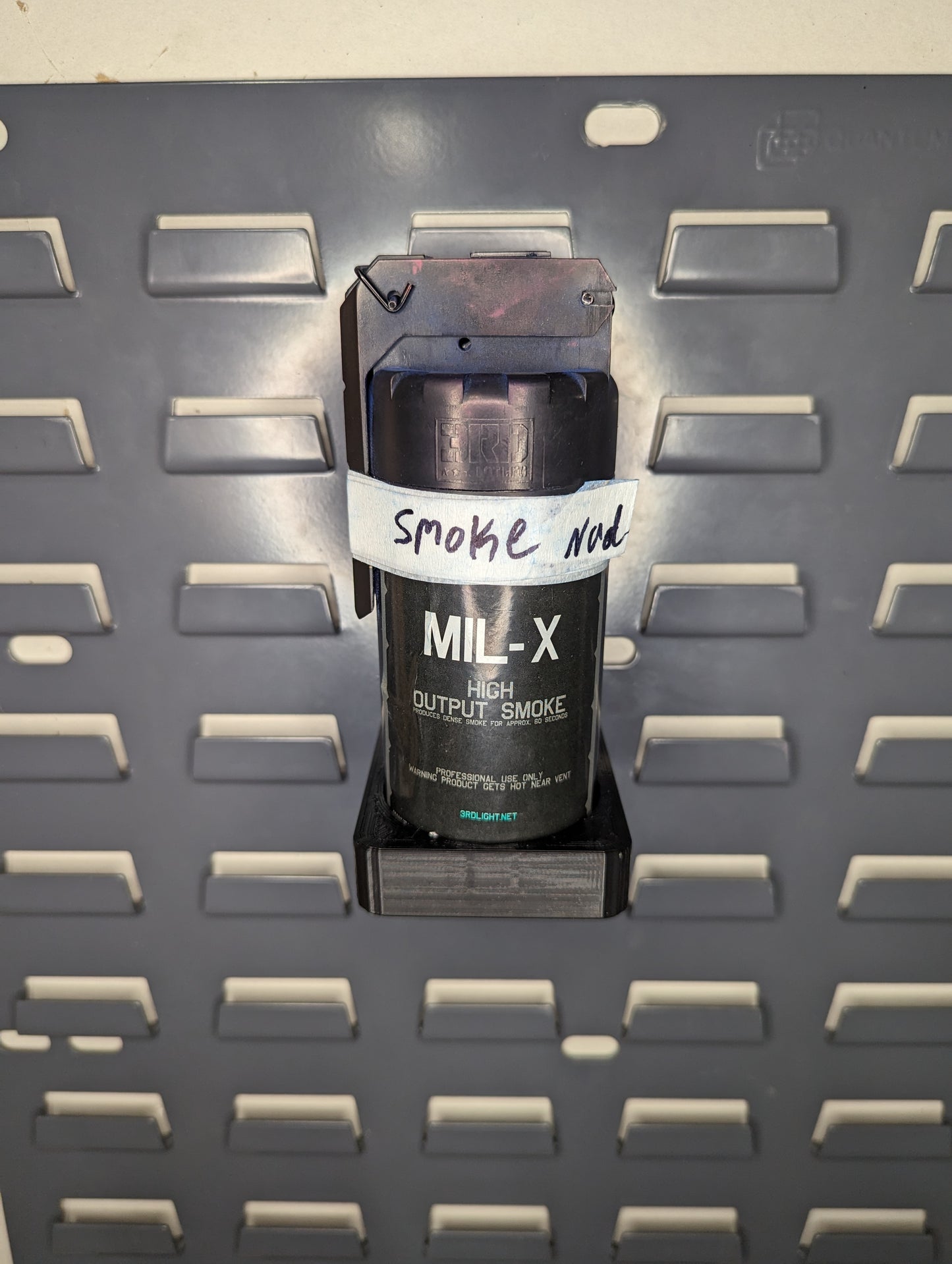 Mount for Mil-X Smoke Grenade - SecureIt / Akro-Mils | Gear Holder Storage Rack