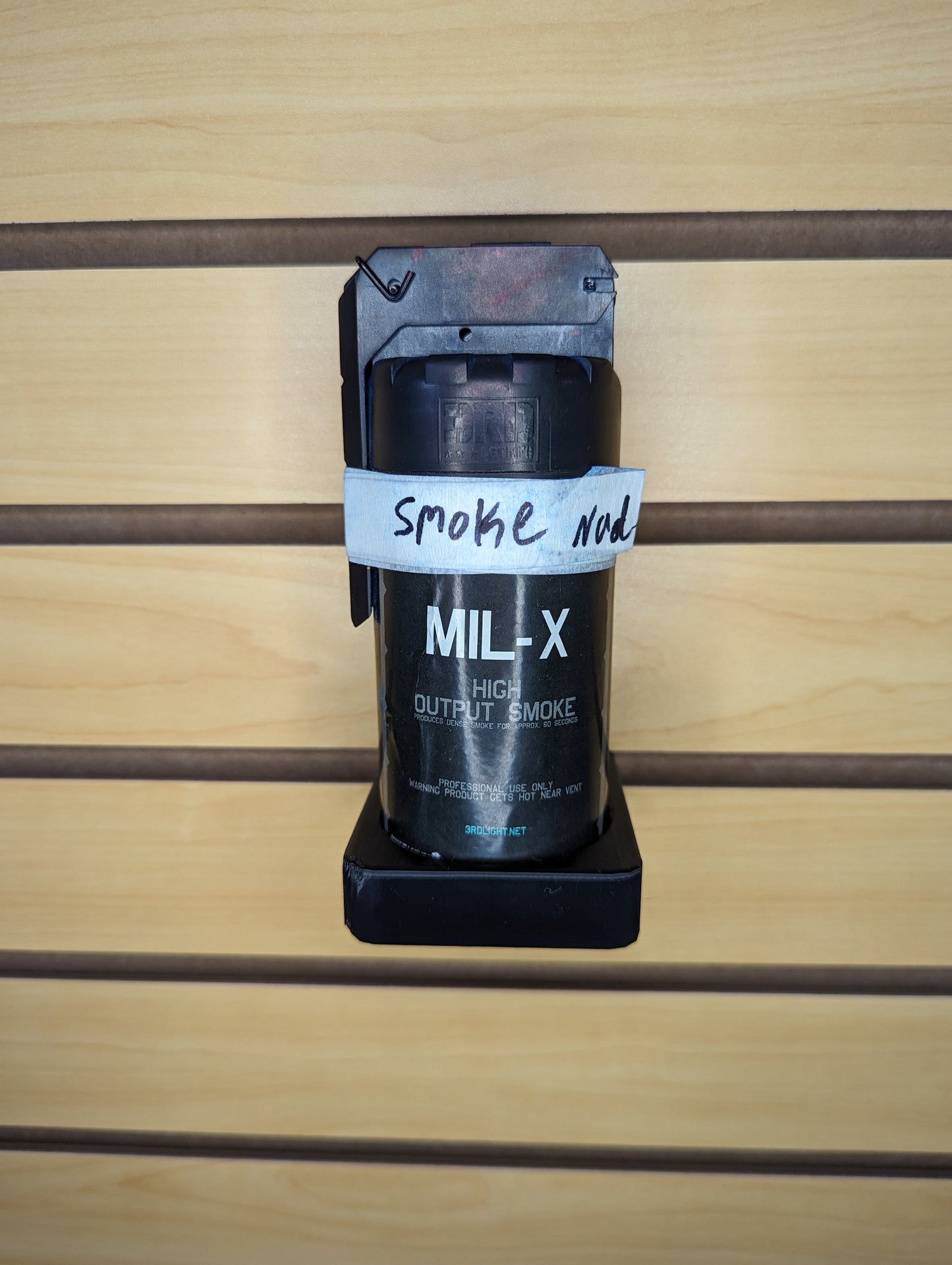 Mount for Mil-X Smoke Grenade - Slatwall | Gear Holder Storage Rack