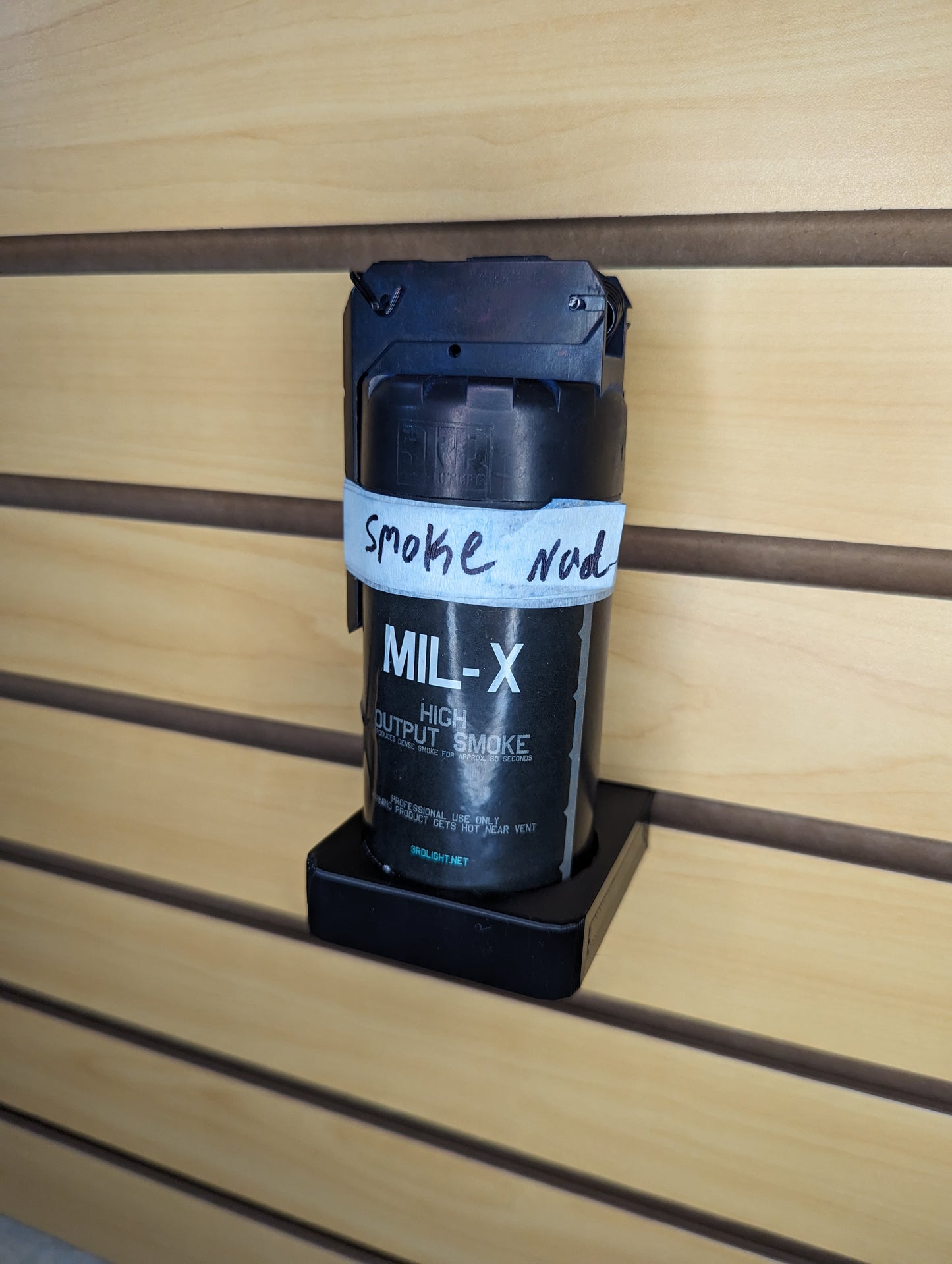 Mount for Mil-X Smoke Grenade - Slatwall | Gear Holder Storage Rack