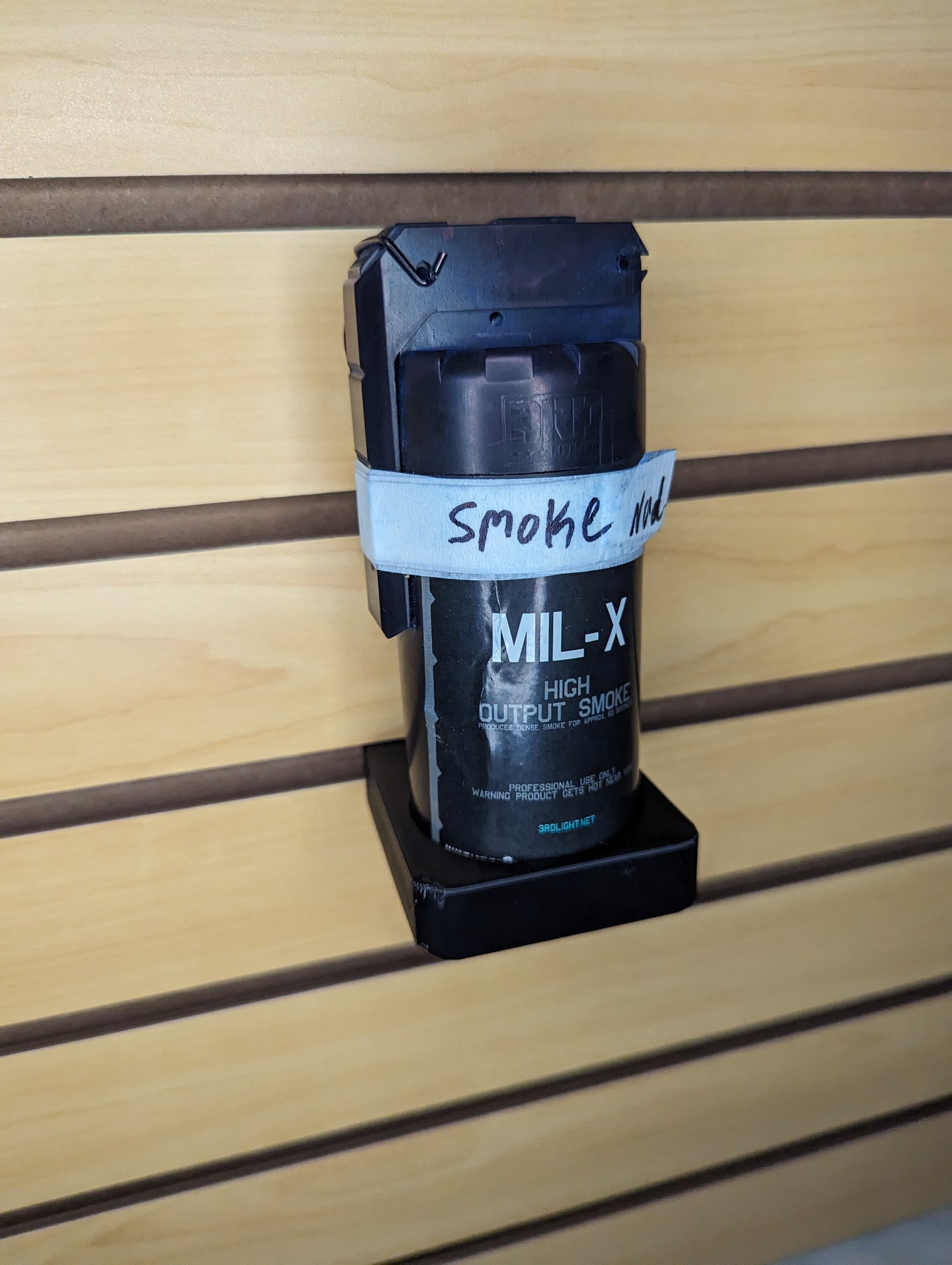 Mount for Mil-X Smoke Grenade - Slatwall | Gear Holder Storage Rack