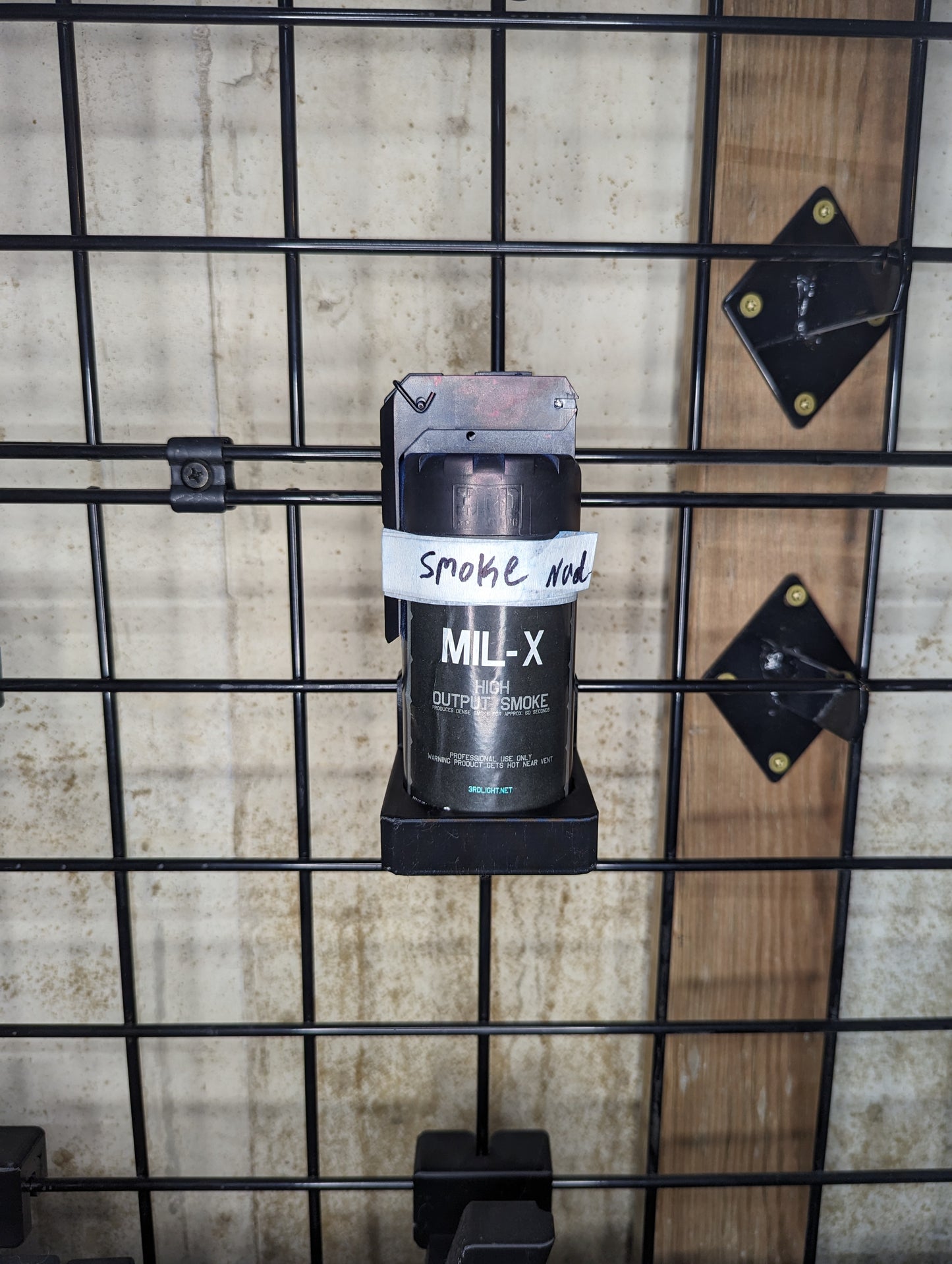 Mount for Mil-X Smoke Grenade - Gridwall | Gear Holder Storage Rack