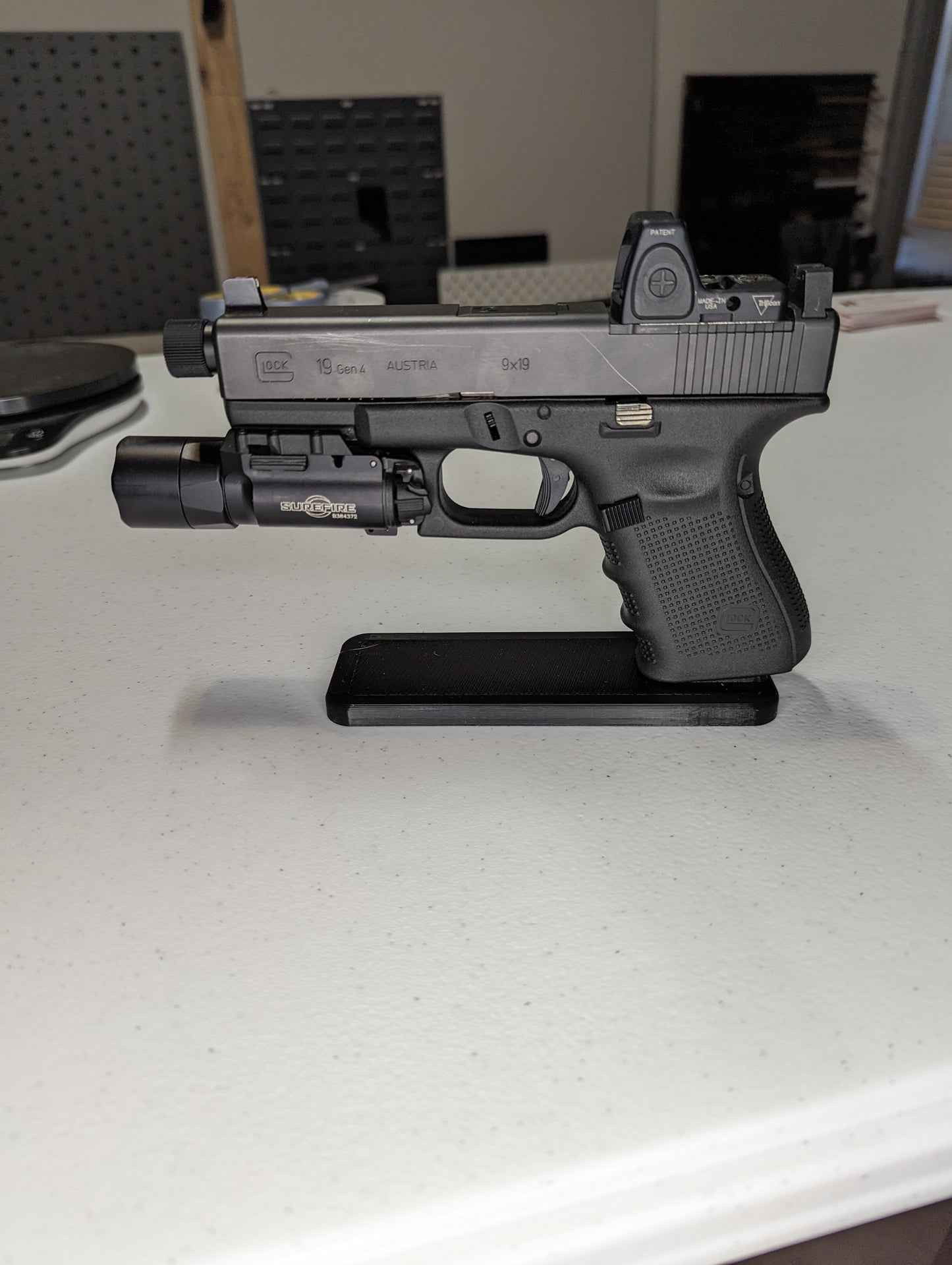 Display Stand for Glock 9mm/40/357 | Handgun Holder Storage Rack