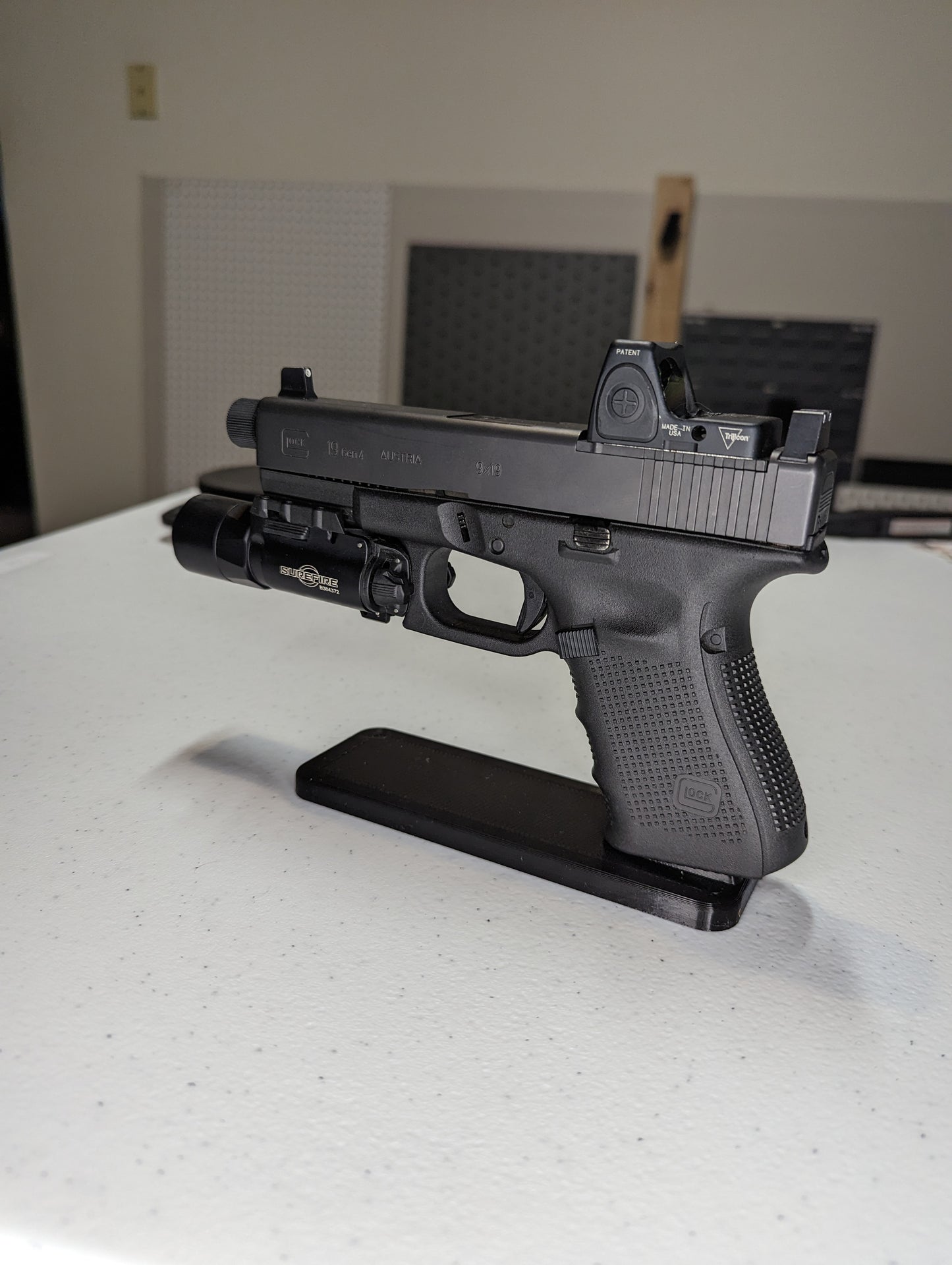 Display Stand for Glock 9mm/40/357 | Handgun Holder Storage Rack