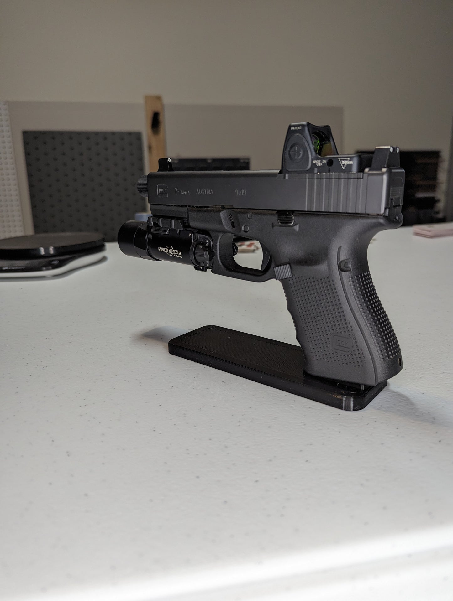 Display Stand for Glock 9mm/40/357 | Handgun Holder Storage Rack
