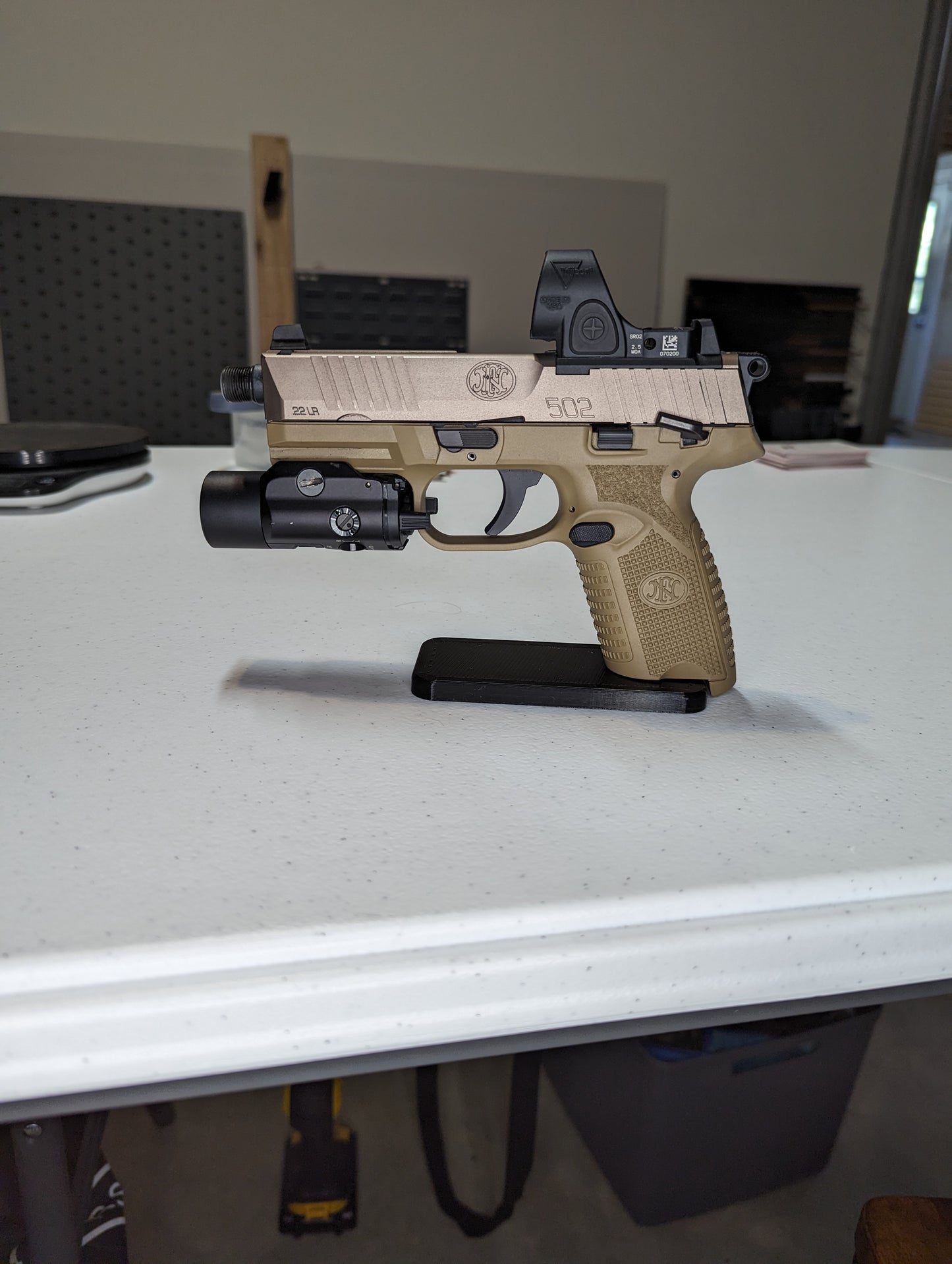 Display Stand for FN 502 Tactical | Handgun Holder Storage Rack