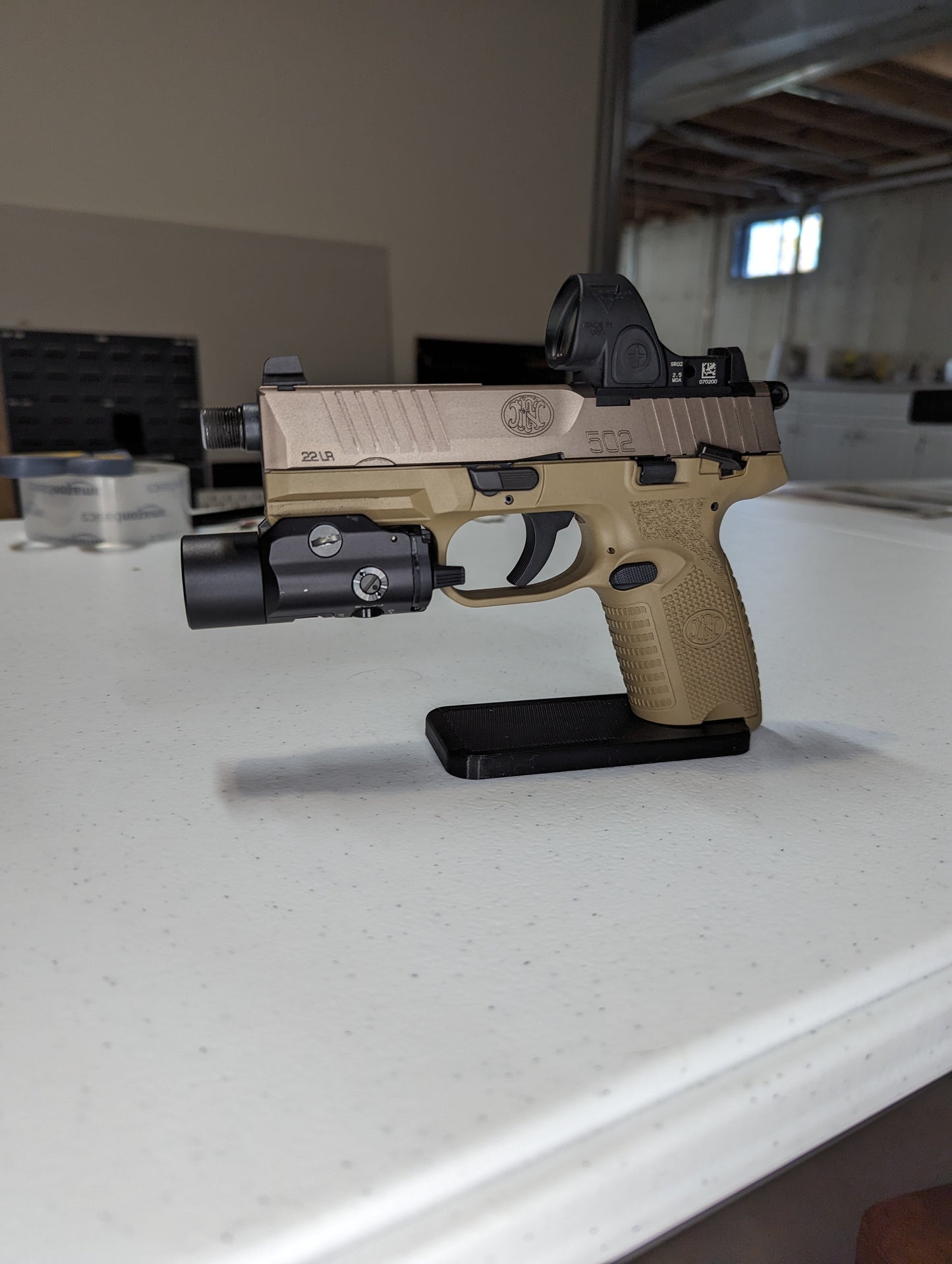 Display Stand for FN 502 Tactical | Handgun Holder Storage Rack