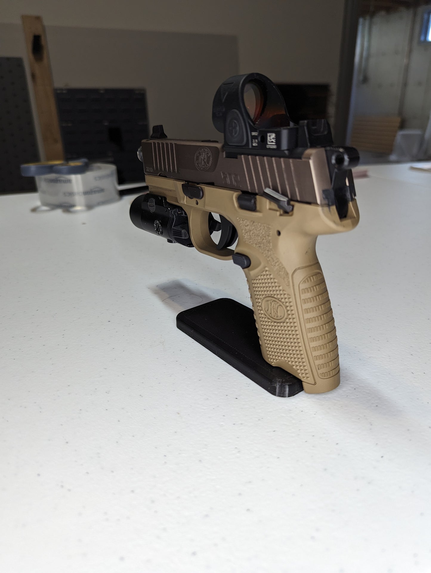 Display Stand for FN 502 Tactical | Handgun Holder Storage Rack