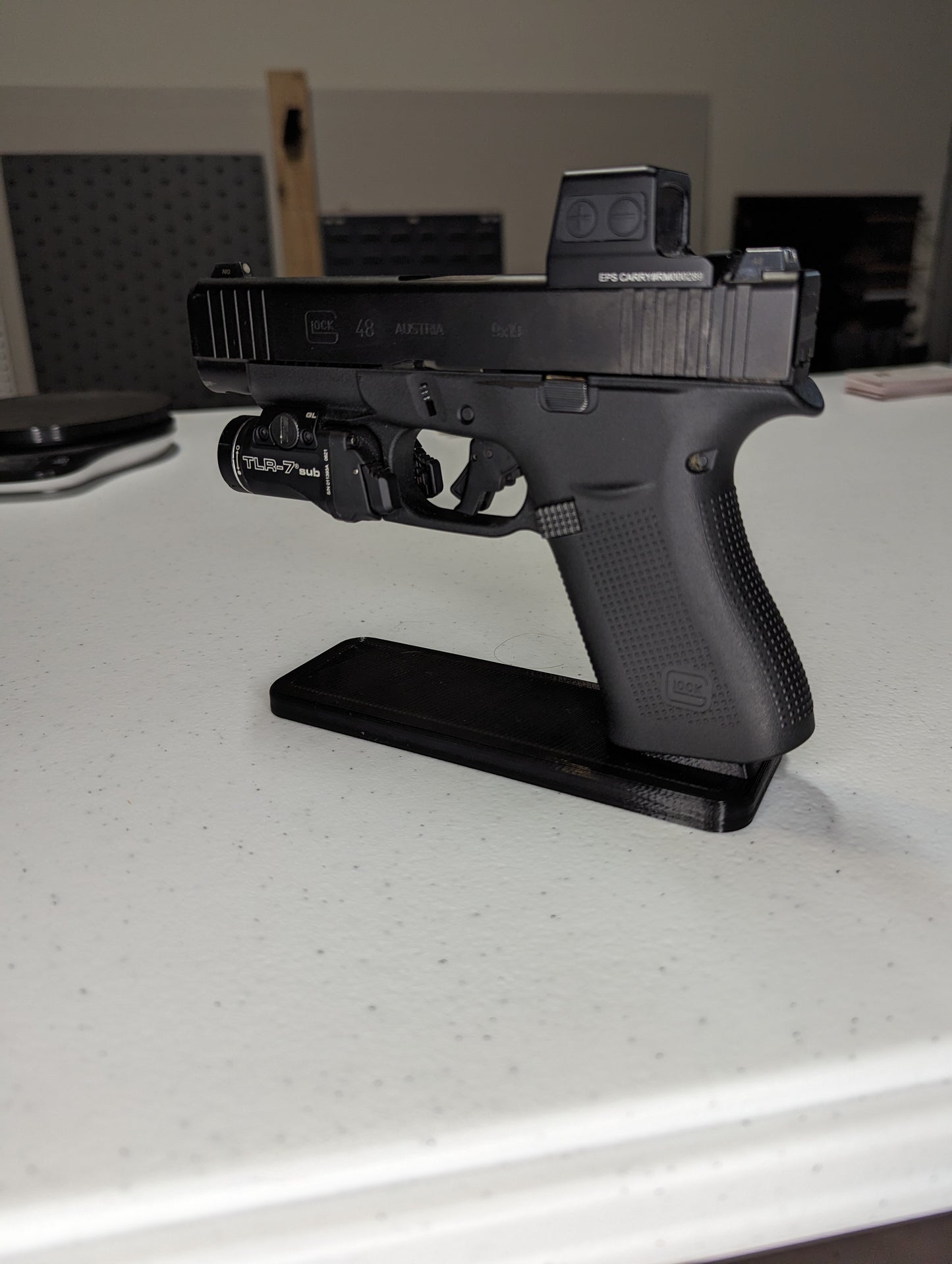 Display Stand for Glock 43X / 48 | Handgun Holder Storage Rack