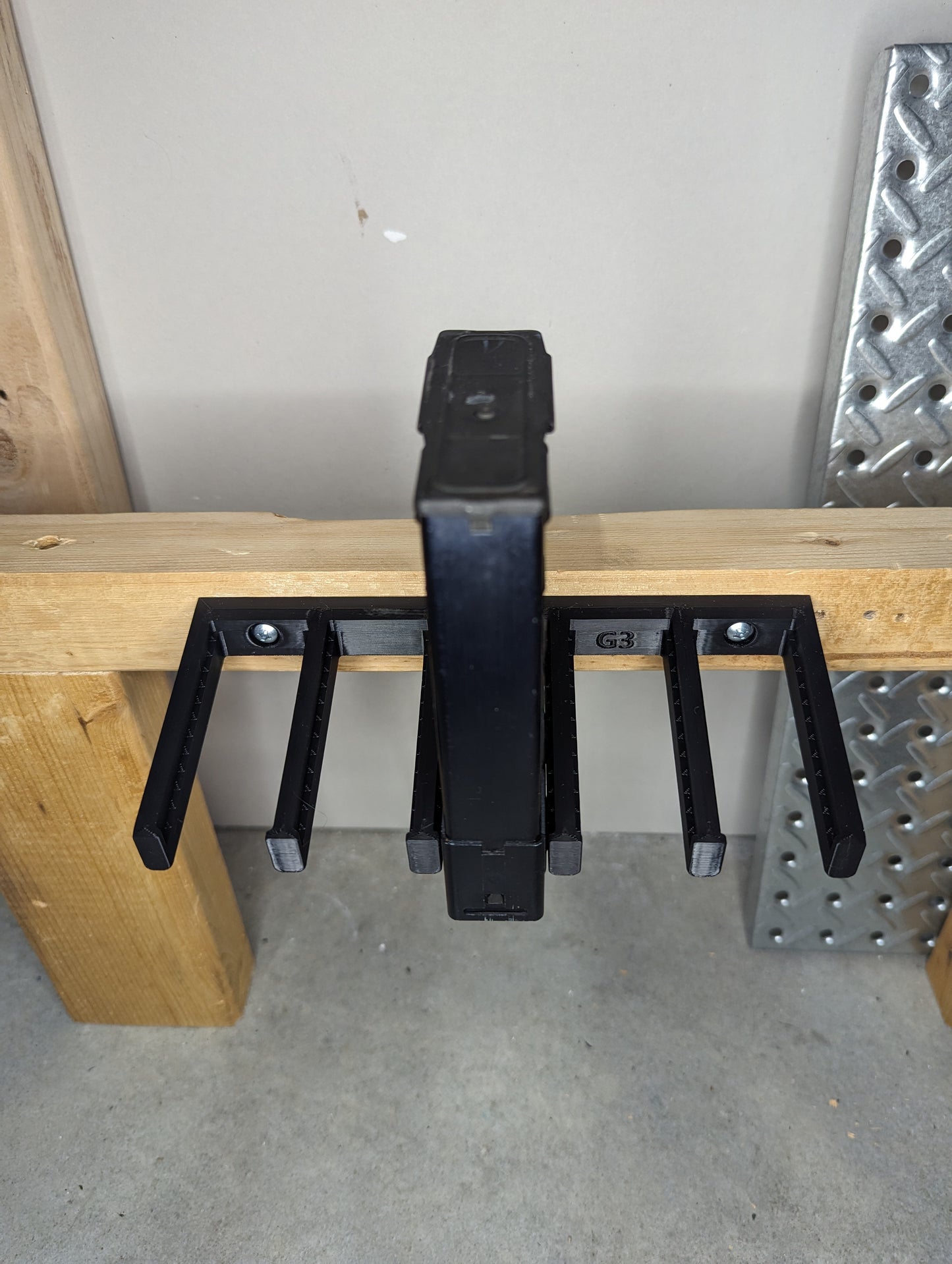 Mount for HK 91 / G3 Mags - Wall | Magazine Holder Storage Rack