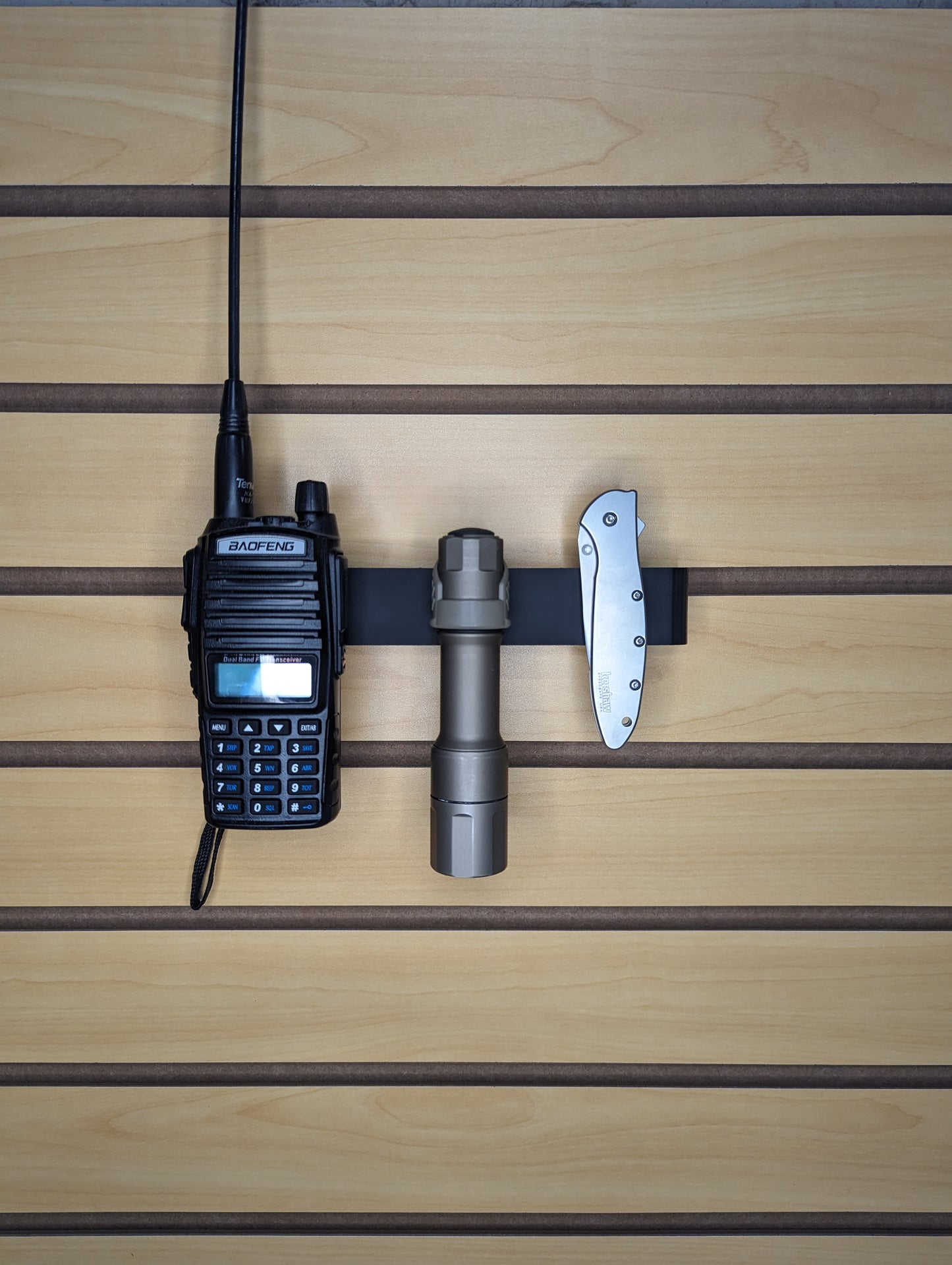 Belt Clip Gear Mount - Slatwall | Gear Holder Storage Rack