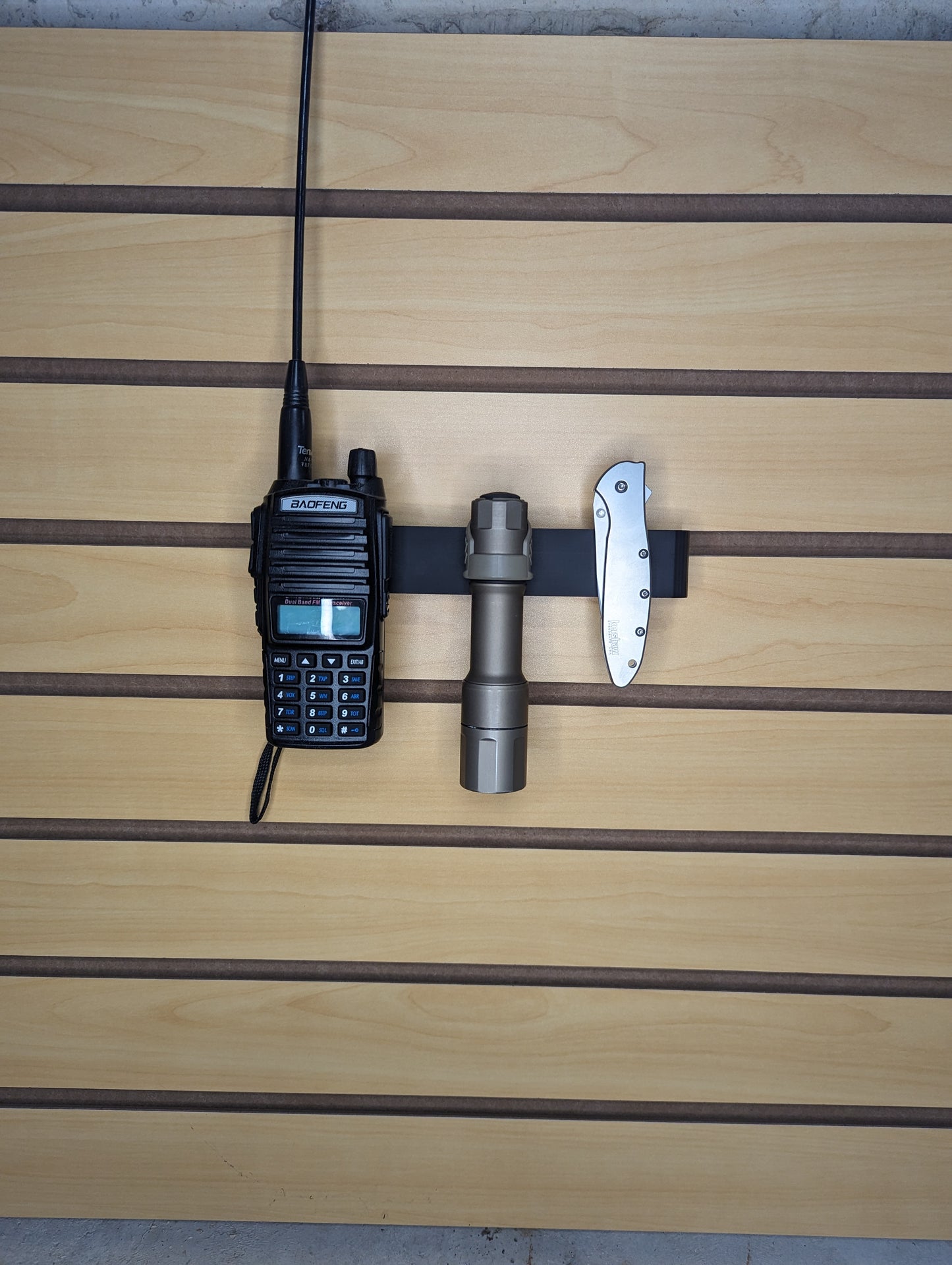 Belt Clip Gear Mount - Slatwall | Gear Holder Storage Rack