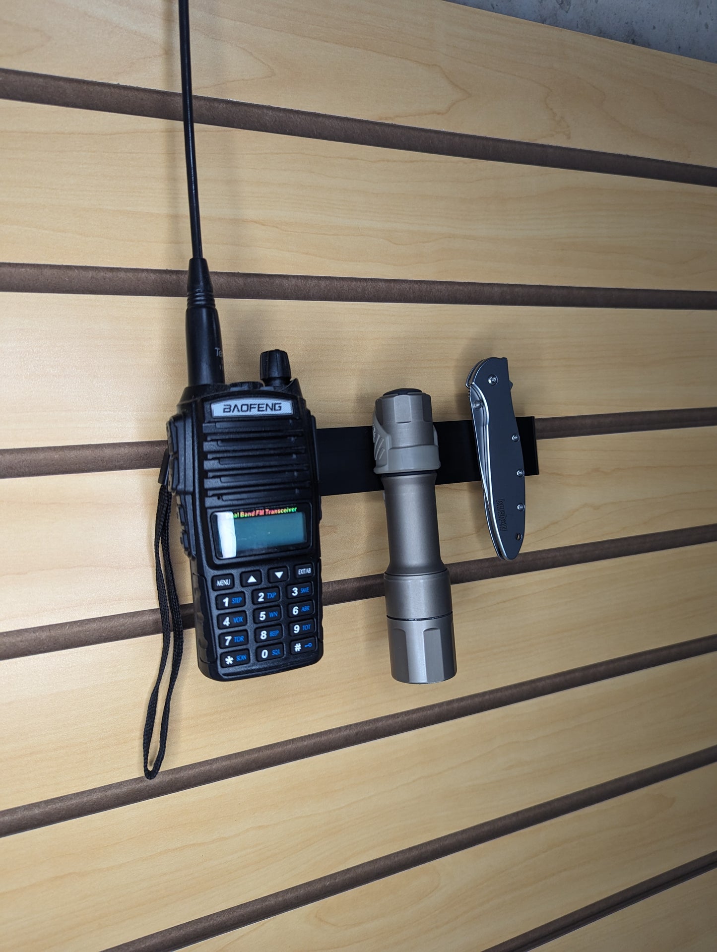 Belt Clip Gear Mount - Slatwall | Gear Holder Storage Rack