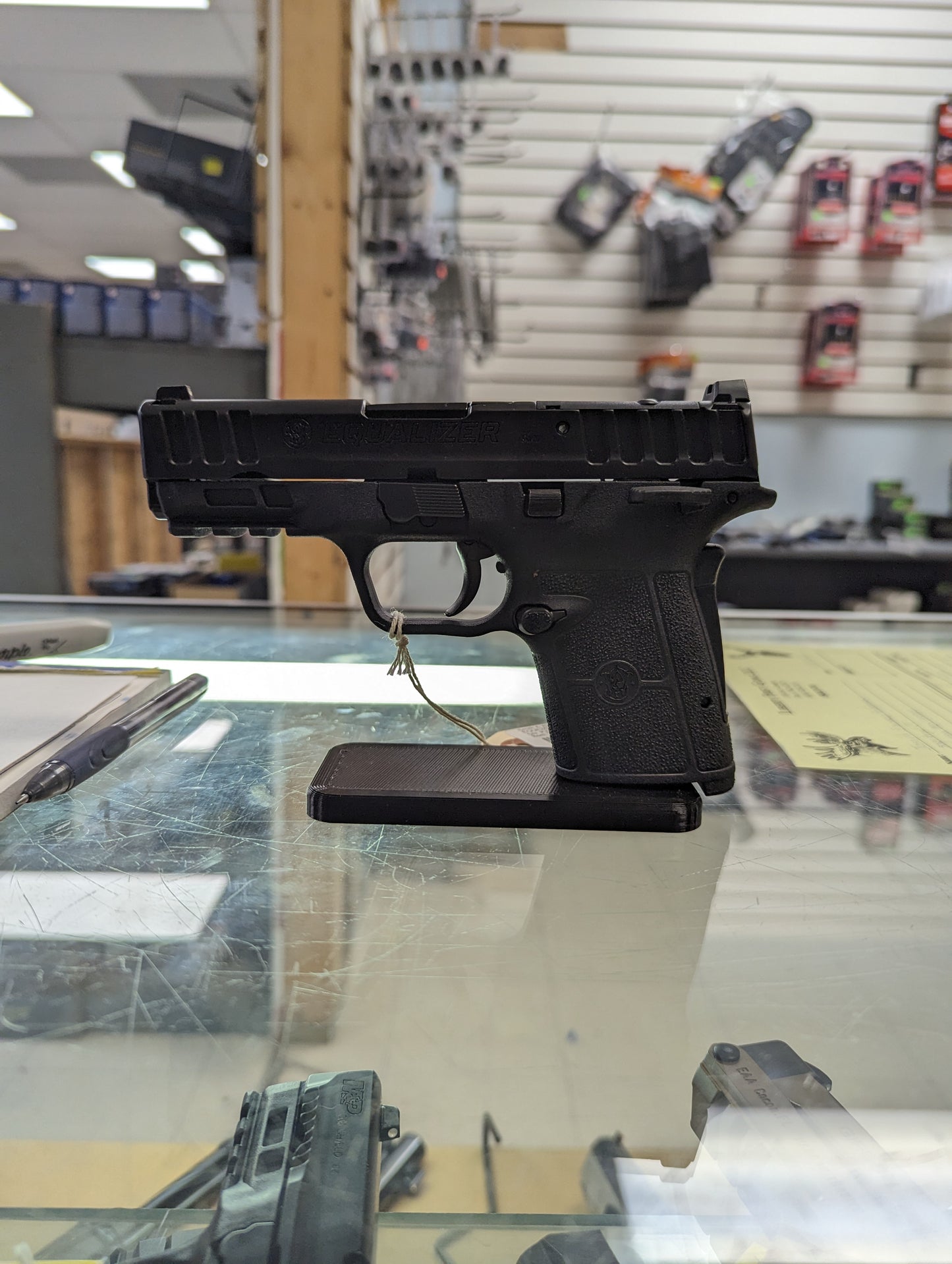 Display Stand for S&W Equalizer 9 | Handgun Holder Storage Rack