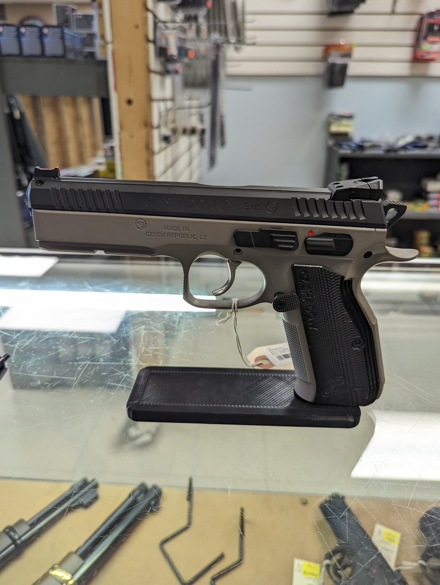 Display Stand for CZ 75/85/P01/P09/P10/PCR/SP01/Shadow/Kadet and Jericho | Handgun Holder Storage Rack