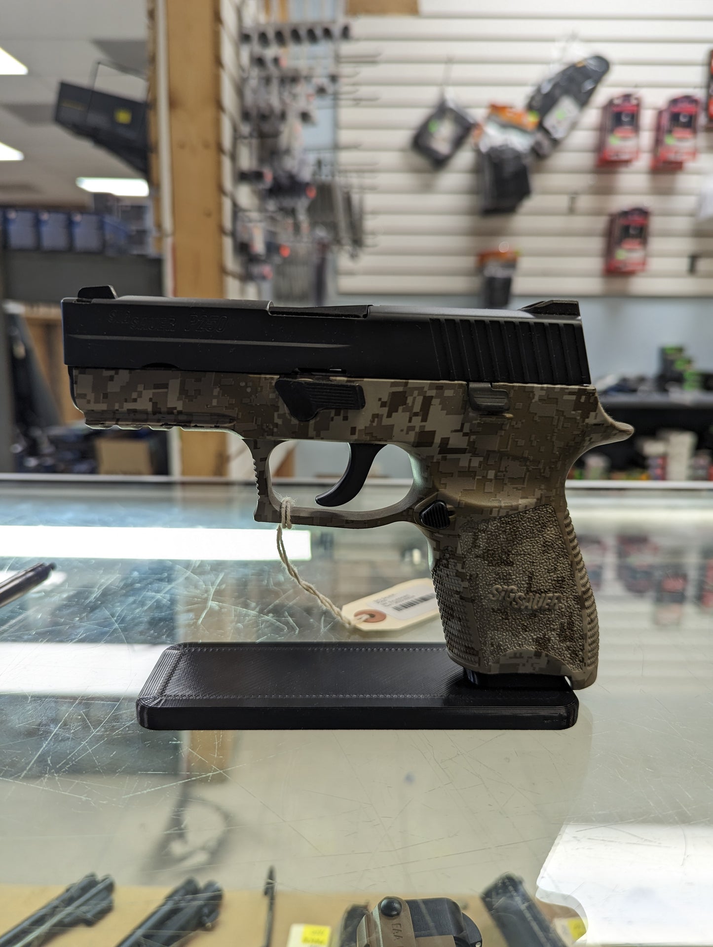 Display Stand for Sig P250 | Handgun Holder Storage Rack