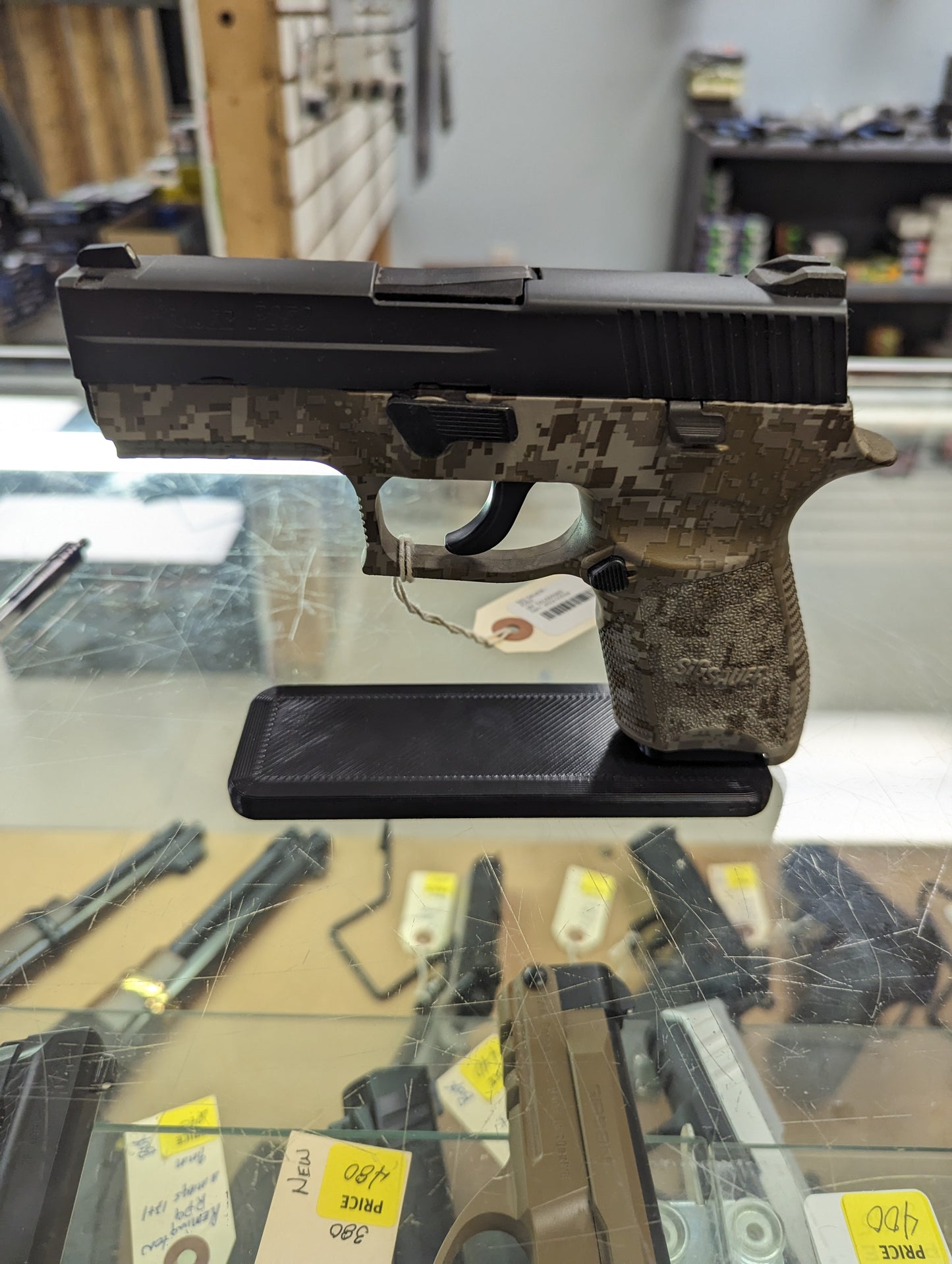 Display Stand for Sig P250 | Handgun Holder Storage Rack