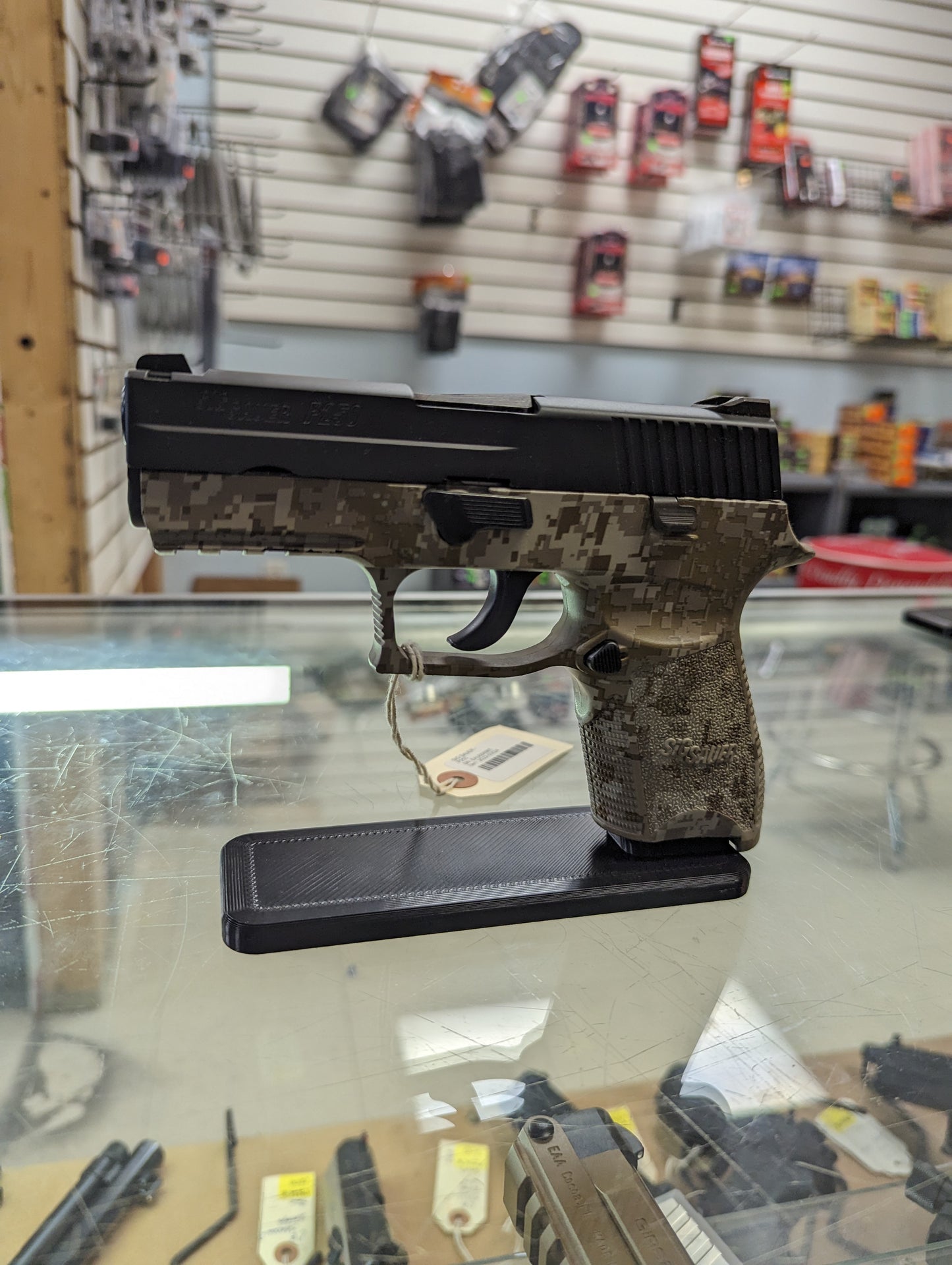 Display Stand for Sig P250 | Handgun Holder Storage Rack