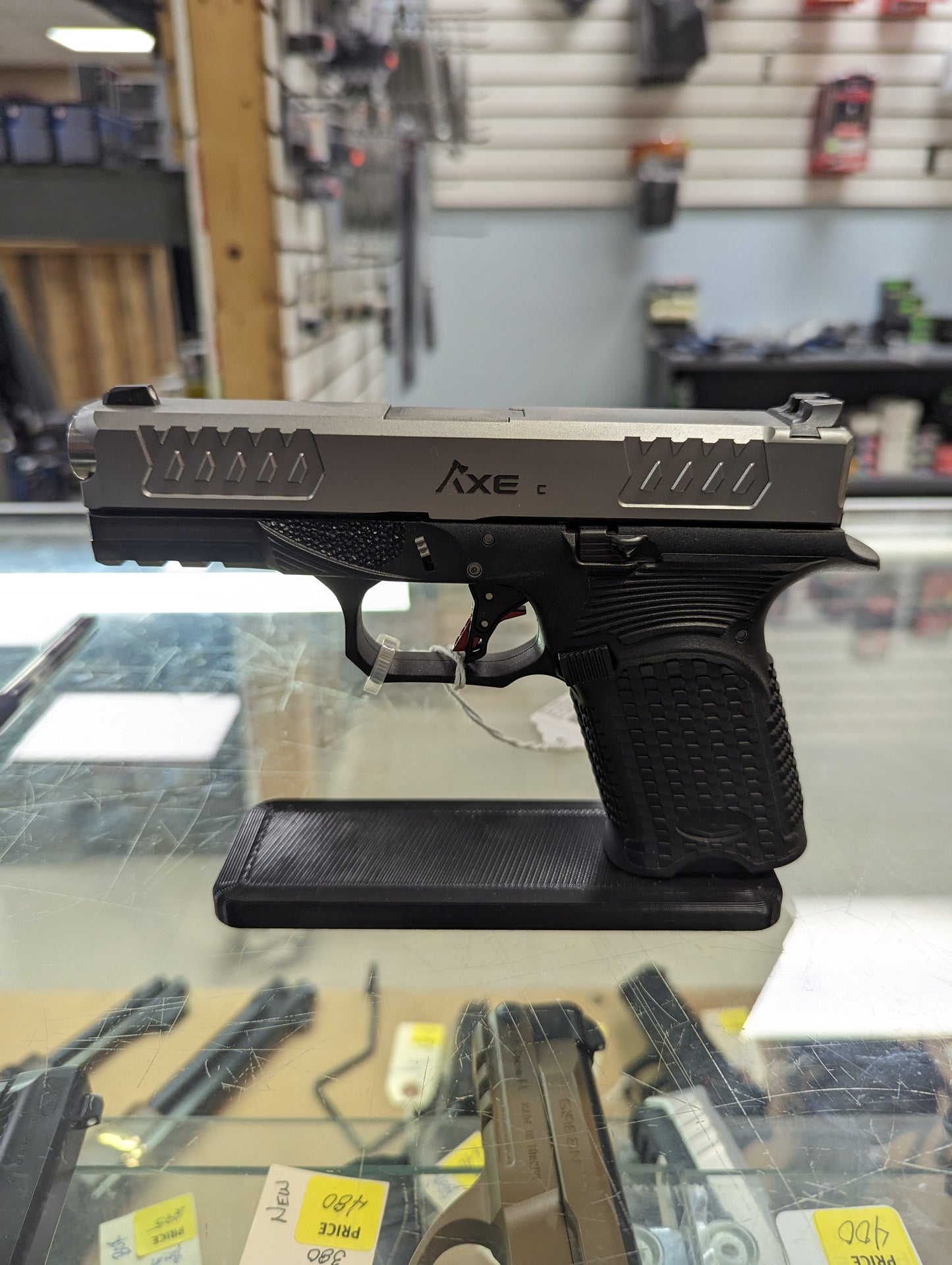 Display Stand for Glock 9mm/40/357 | Handgun Holder Storage Rack