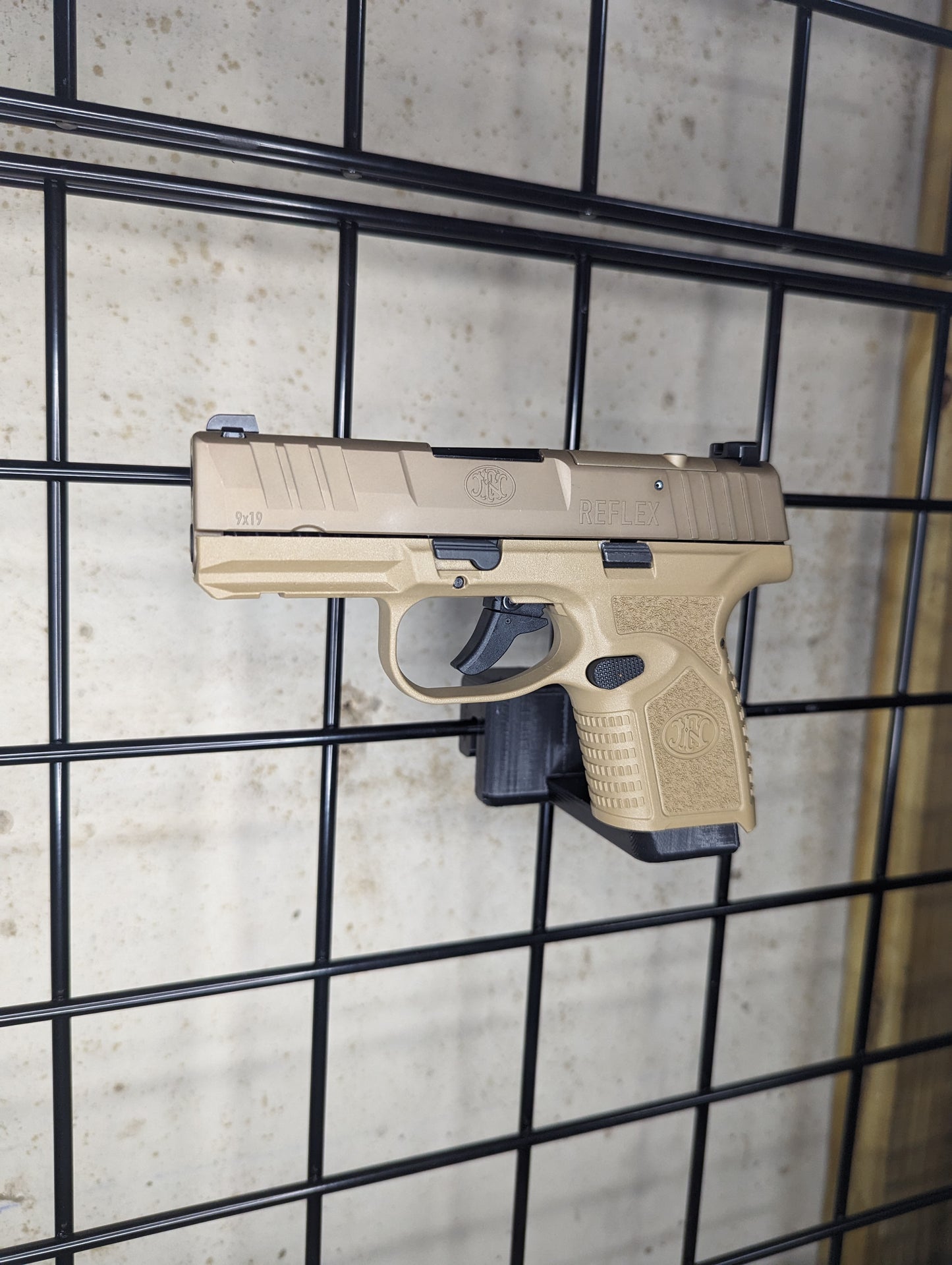 Magwell Mount for FN Reflex - Gridwall | Handgun Holder Storage Rack