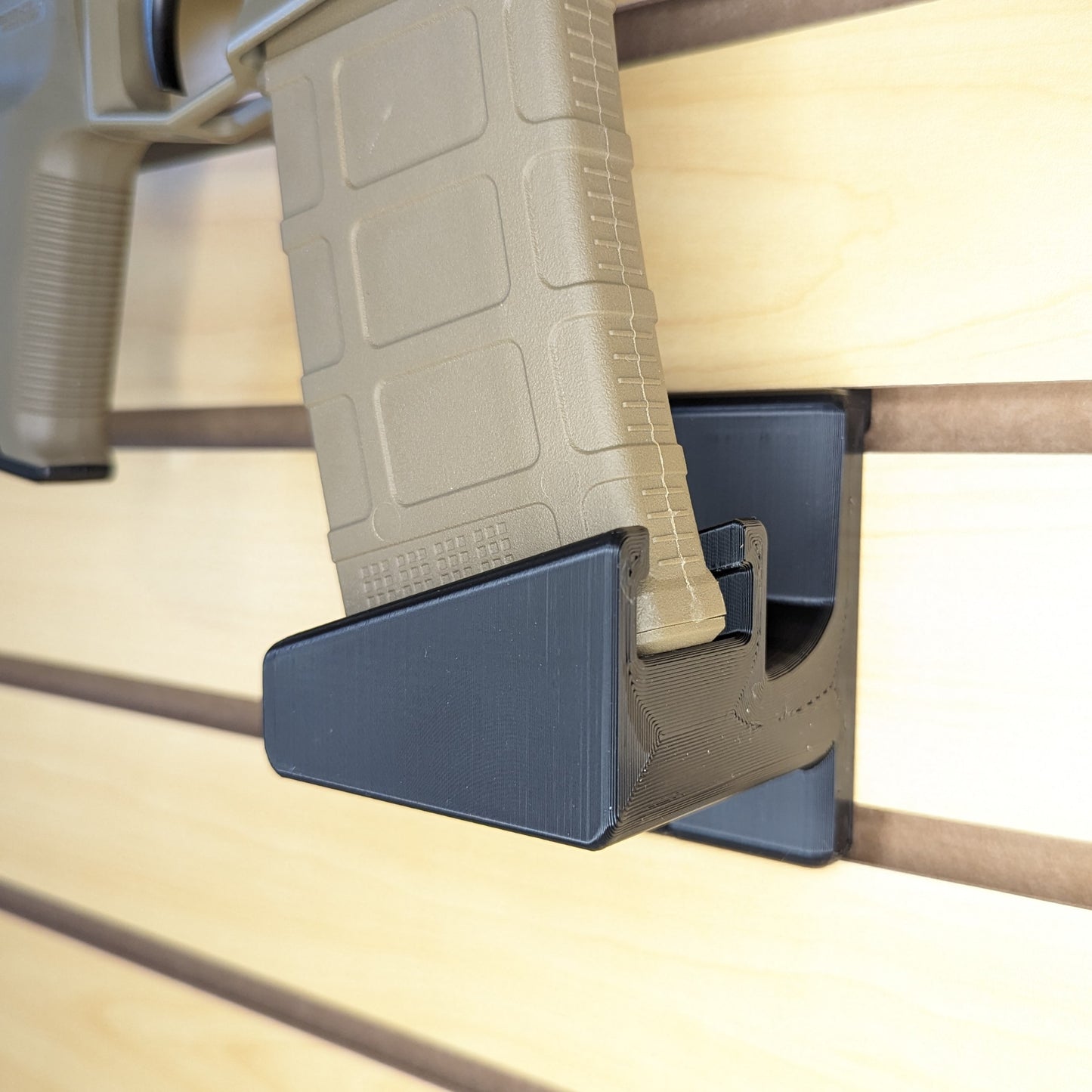 AR 15 Pmag Rifle Mount - Slatwall | Rifle Holder Storage Rack