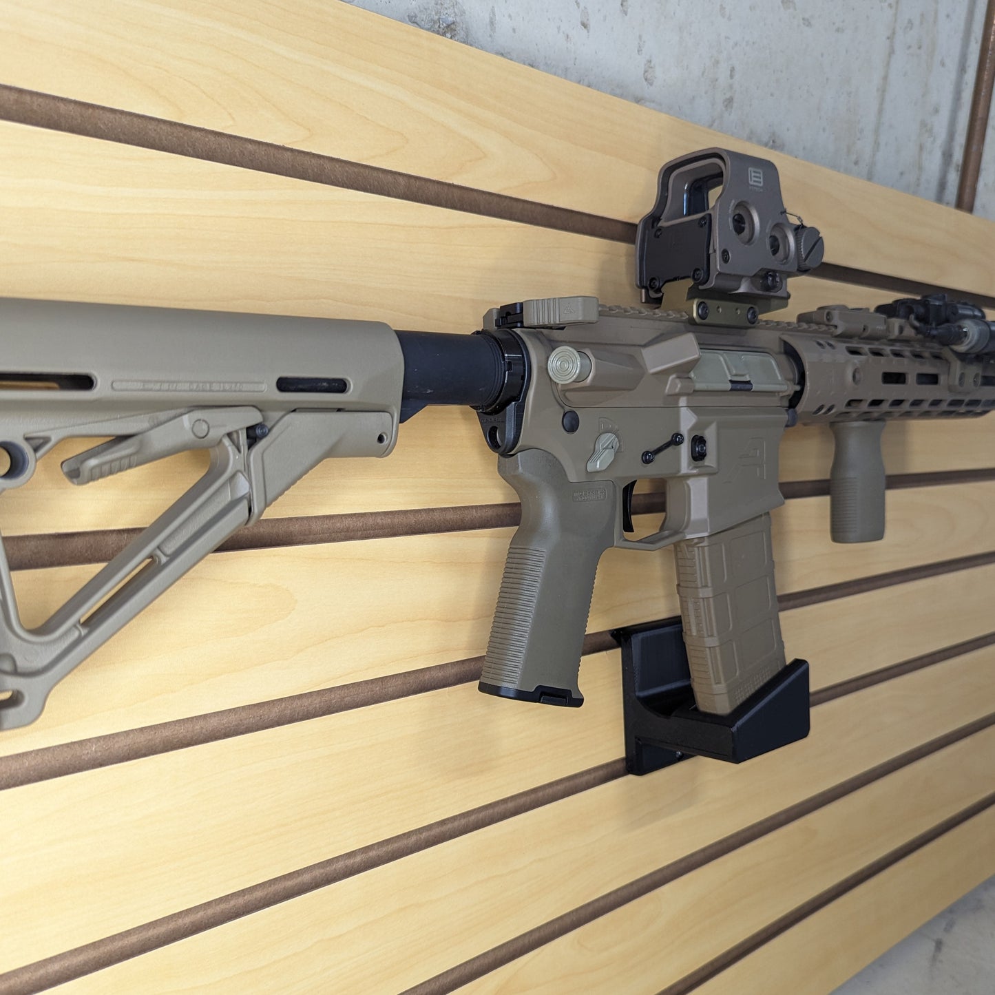 AR 15 Pmag Rifle Mount - Slatwall | Rifle Holder Storage Rack