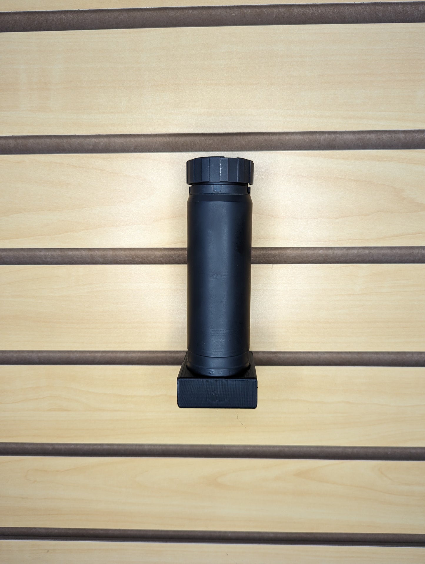 Silencer / Suppressor Display Mount Vertical - Slatwall | Gear Holder Storage Rack