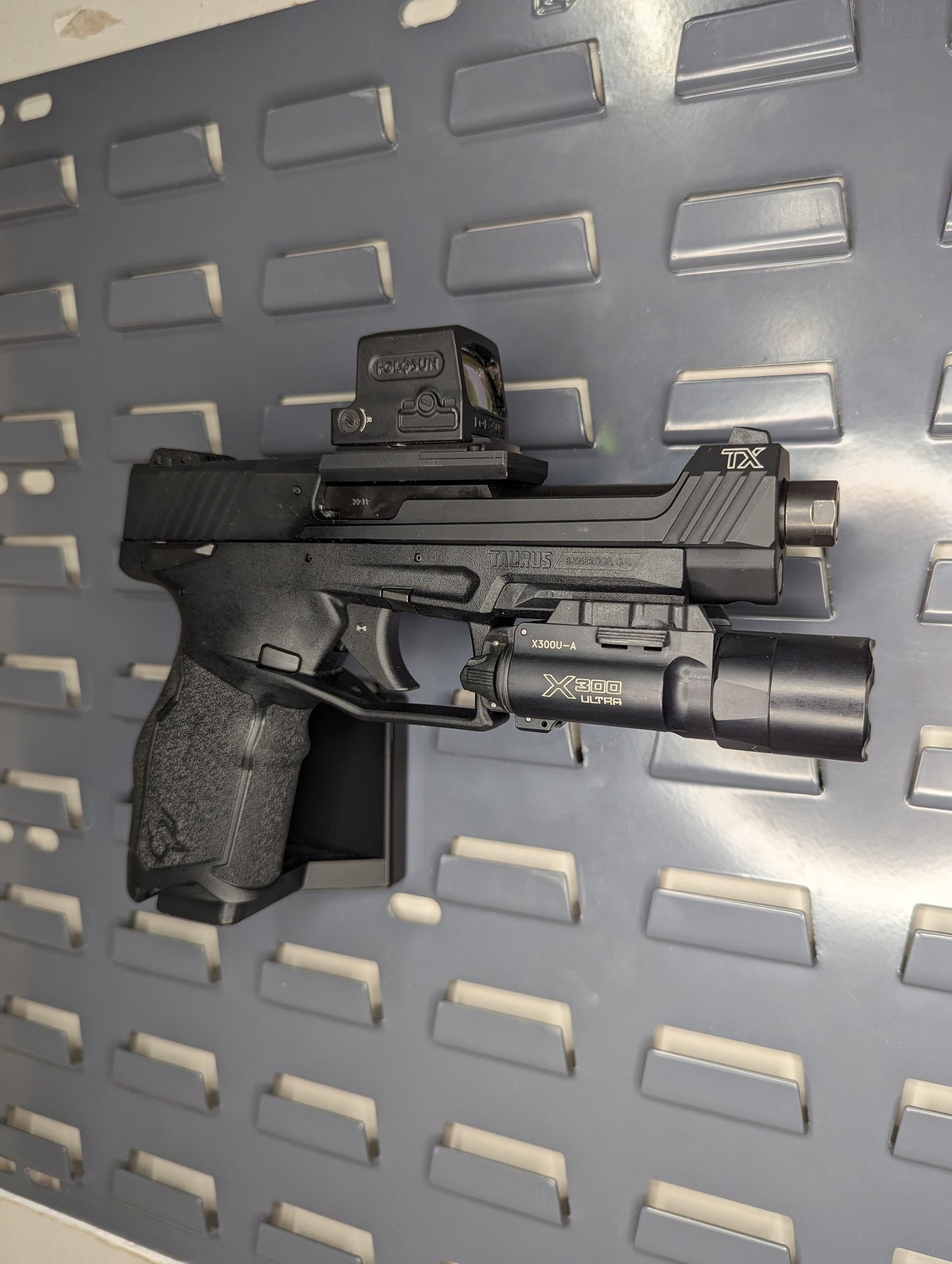 Magwell Mount for Taurus TX22 - SecureIt / Akro-Mils | Handgun Holder Storage Rack