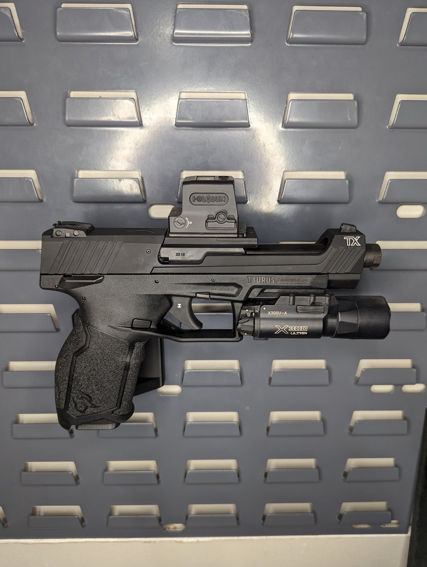 Magwell Mount for Taurus TX22 - SecureIt / Akro-Mils | Handgun Holder Storage Rack