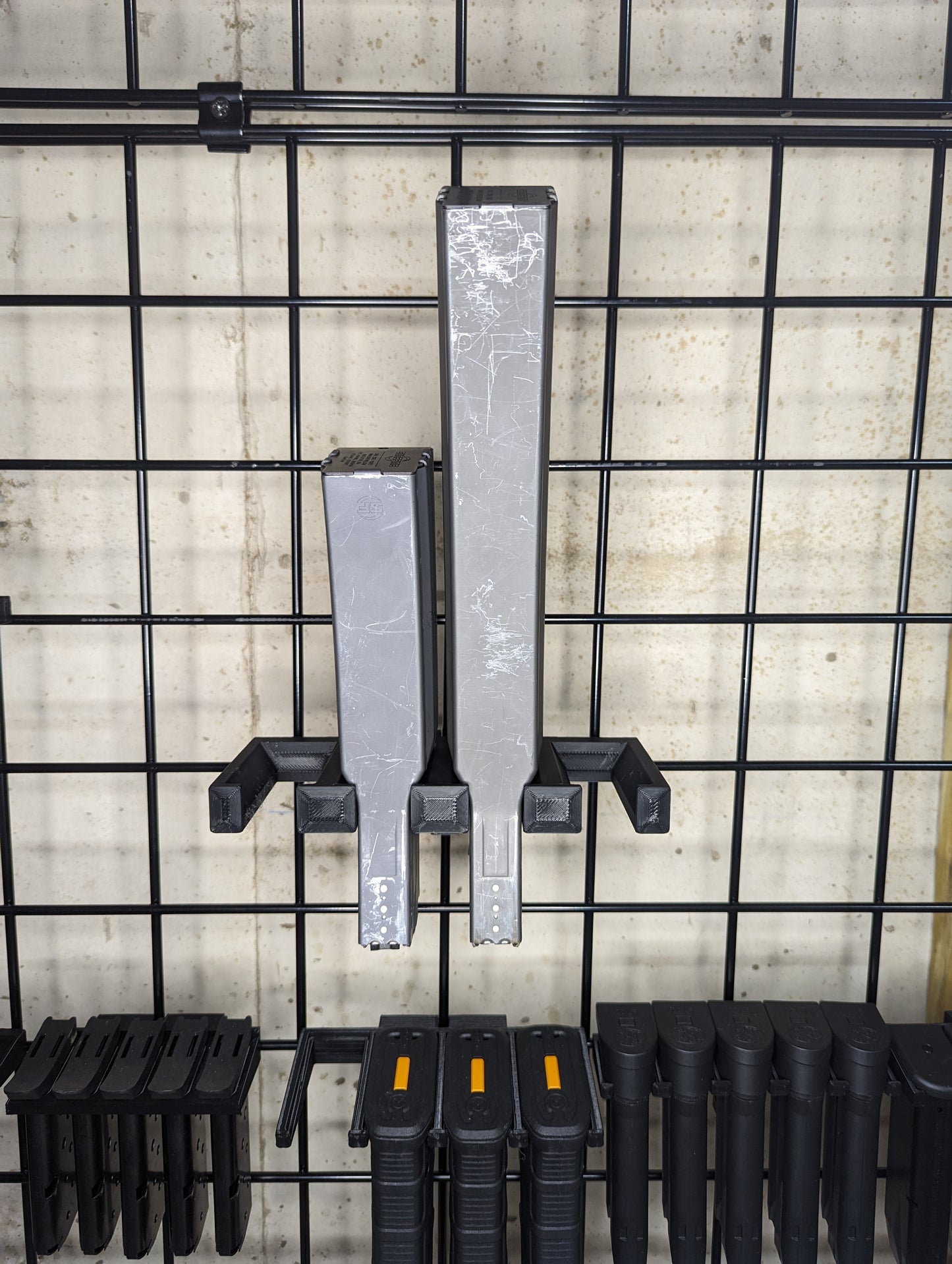 Mount for AR 15 223 / 556 Surefire 60 / 100 Mags - Gridwall | Magazine Holder Storage Rack