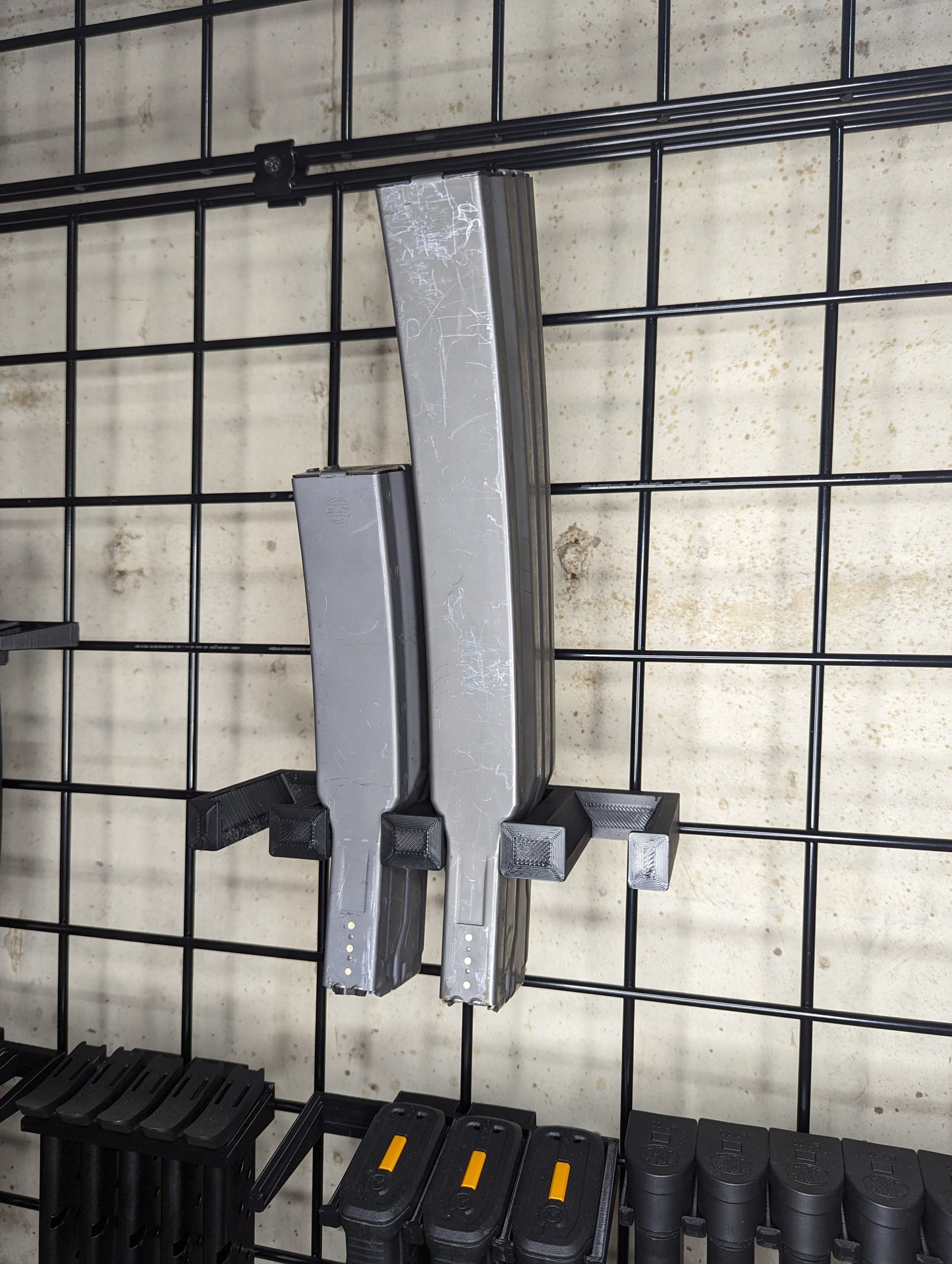 Mount for AR 15 223 / 556 Surefire 60 / 100 Mags - Gridwall | Magazine Holder Storage Rack