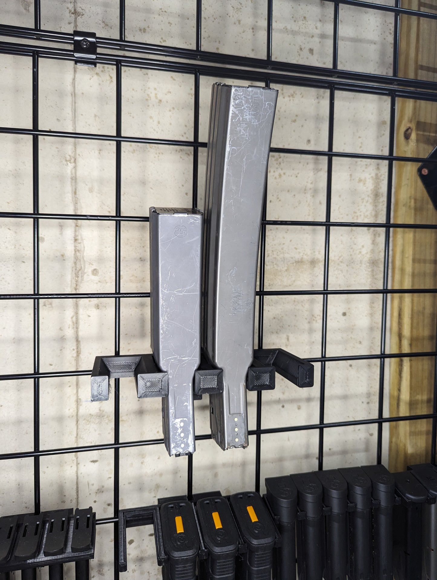 Mount for AR 15 223 / 556 Surefire 60 / 100 Mags - Gridwall | Magazine Holder Storage Rack