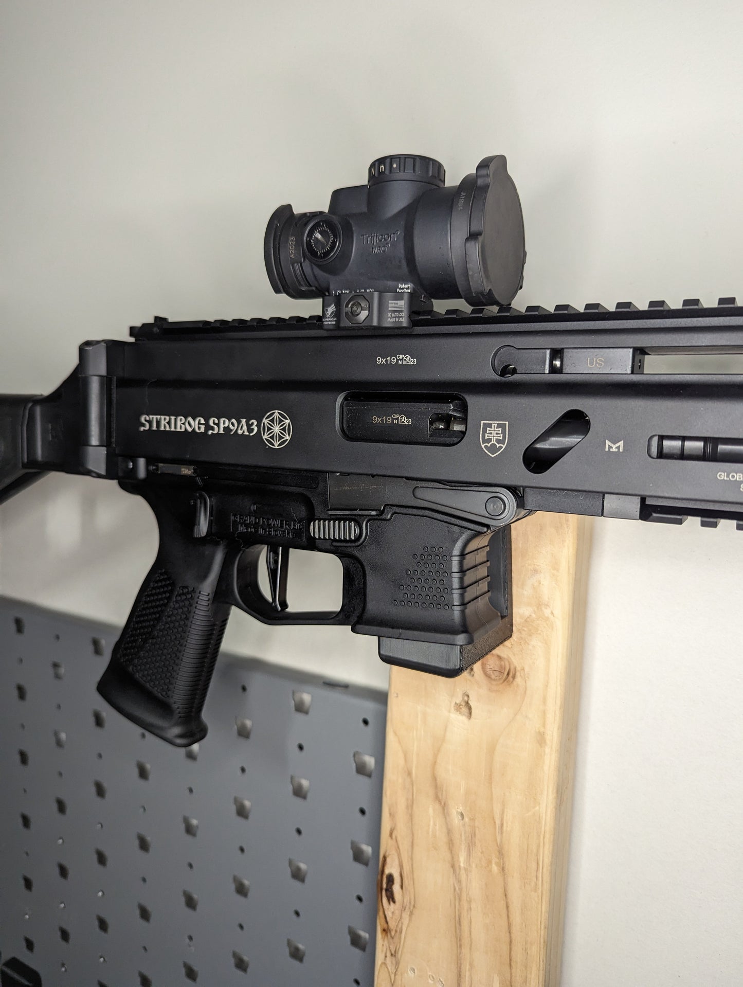 Magwell Mount for Grand Power Stribog SP9 - Wall | Rifle Holder Storage Rack