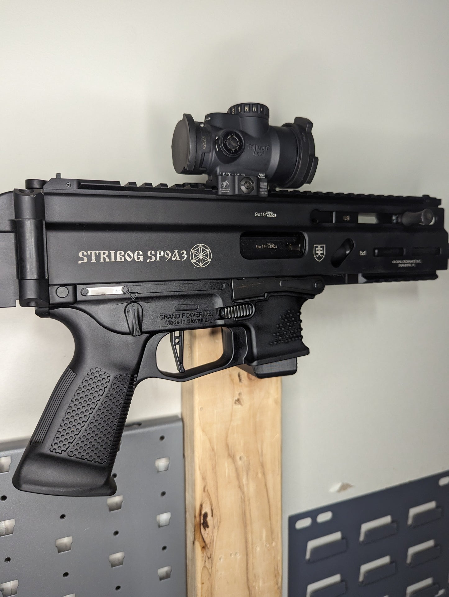 Magwell Mount for Grand Power Stribog SP9 - Wall | Rifle Holder Storage Rack