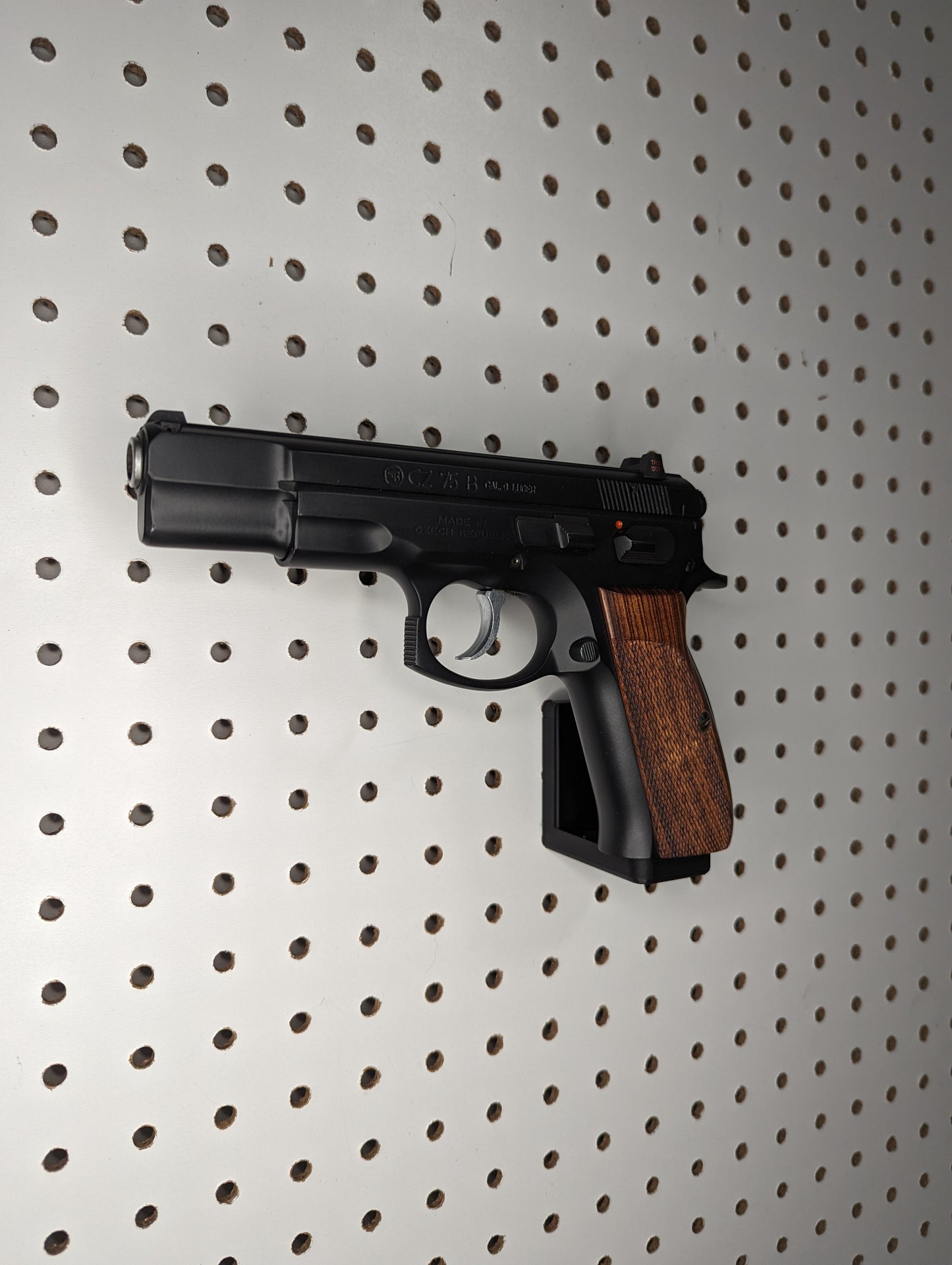 Magwell Mount for CZ 75/85/P01/P09/P10/PCR/SP01/Shadow/Kadet and Jericho - Pegboard / IKEA Skadis / Wall Control / Vaultek | Handgun Holder Storage Rack