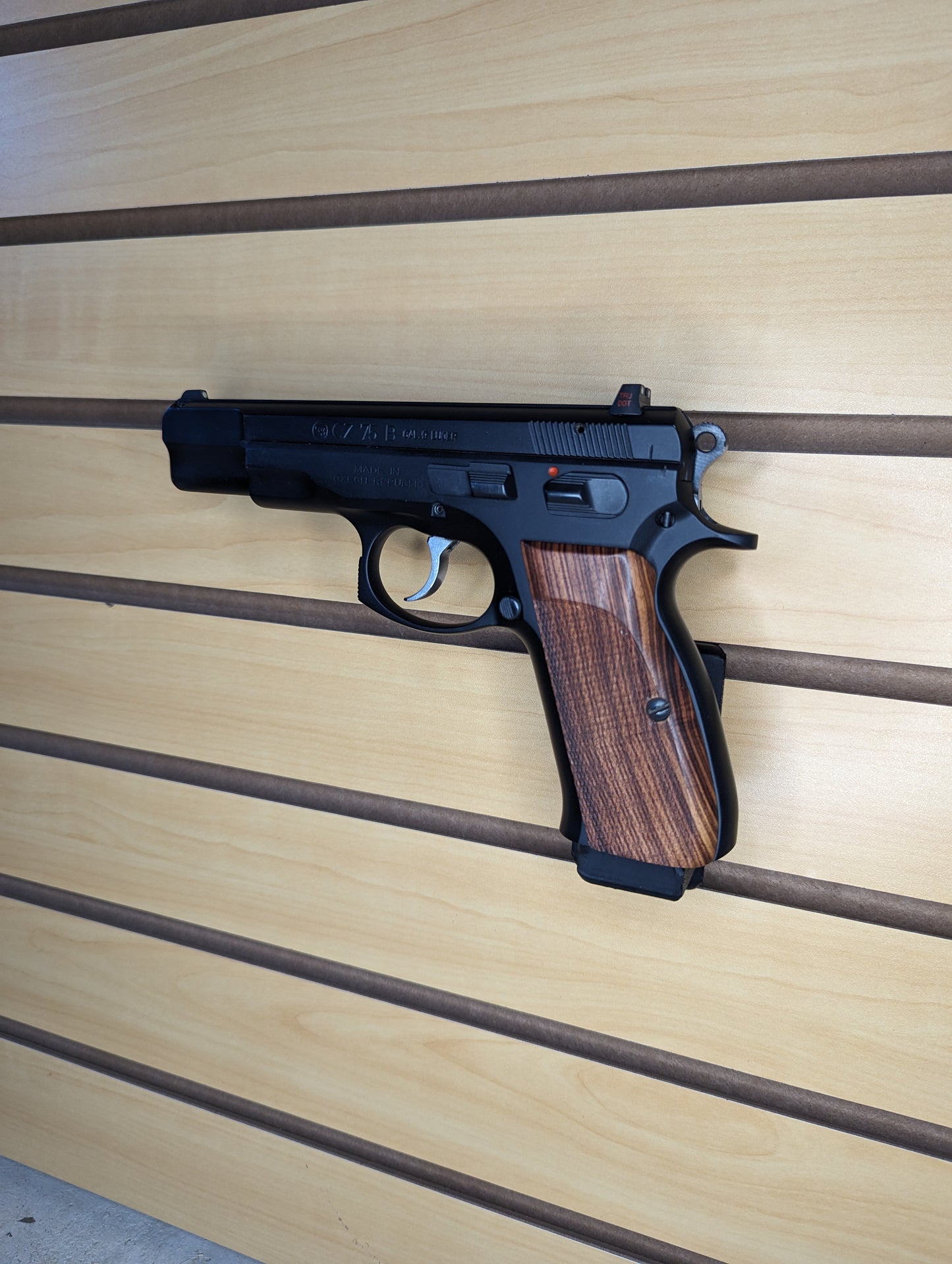 Magwell Mount for CZ 75/85/P01/P09/P10/PCR/SP01/Shadow/Kadet and Jericho - Slatwall | Handgun Holder Storage Rack