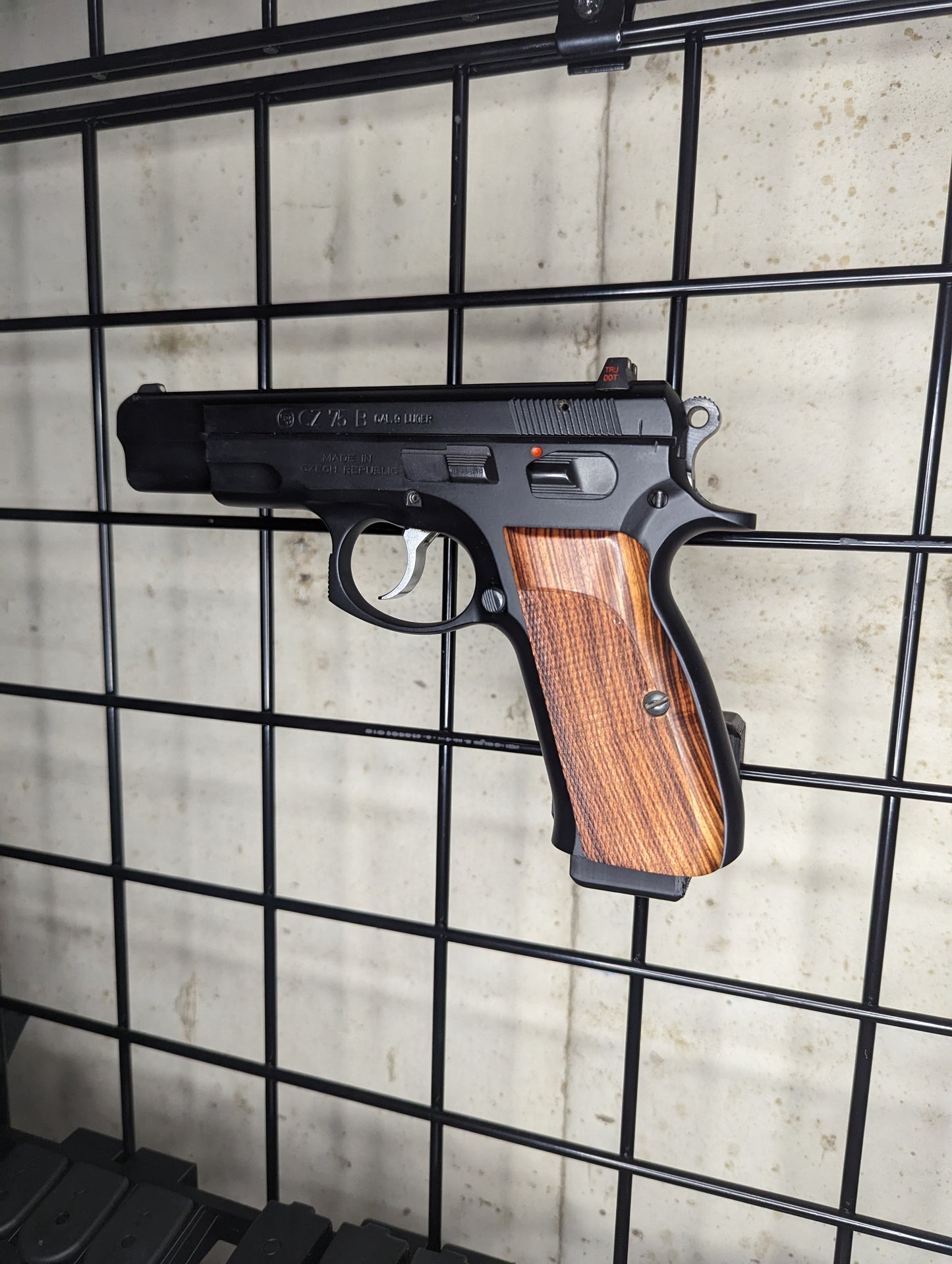 Magwell Mount for CZ 75/85/P01/P09/P10/PCR/SP01/Shadow/Kadet and Jericho - Gridwall | Handgun Holder Storage Rack